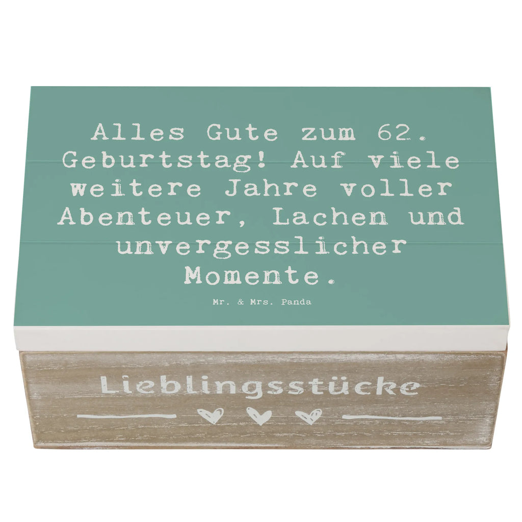 Holzkiste Spruch 62. Geburtstag Truhe, Schatulle, Geschenkdose, Aufbewahrungsbox, Erinnerungskiste, Kiste, Erinnerungsbox, Dekokiste, XXL, Holzkiste, Schatzkiste, Geschenkbox, Geburtstag, Geburtstagsgeschenk, Geschenk