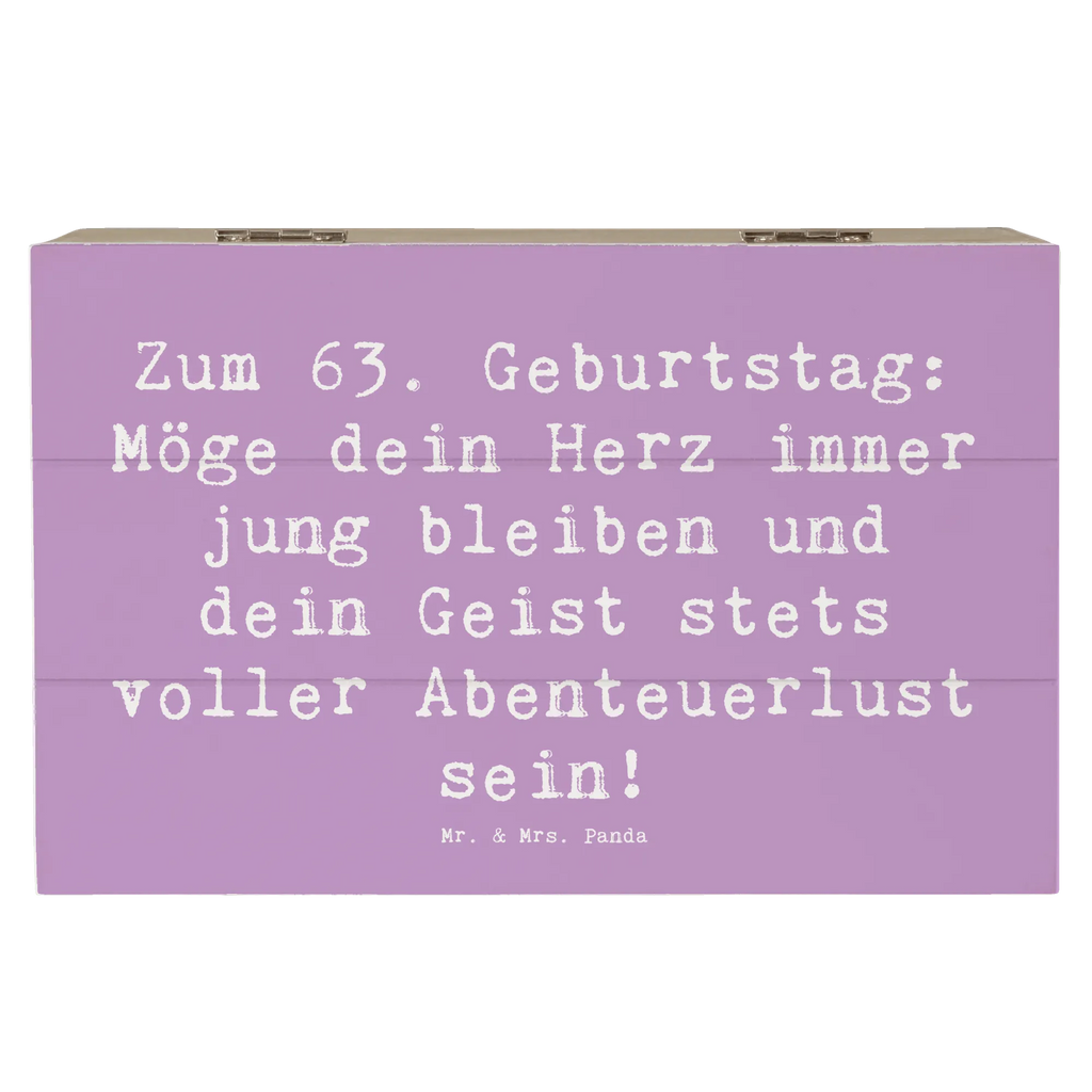 Holzkiste Spruch 63. Geburtstag Jugendlicher Geist Kiste, Holzkiste, Geschenkdose, Dekokiste, Erinnerungsbox, Schatzkiste, Aufbewahrungsbox, Schatulle, Truhe, Geschenkbox, XXL, Erinnerungskiste, Geburtstag, Geburtstagsgeschenk, Geschenk