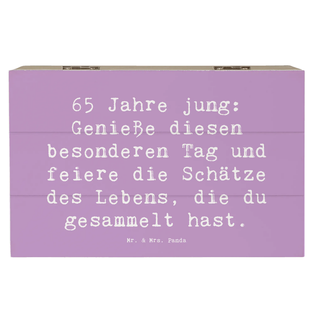 Holzkiste Spruch 65. Geburtstag Feiern XXL, Truhe, Erinnerungsbox, Aufbewahrungsbox, Erinnerungskiste, Schatulle, Geschenkdose, Holzkiste, Schatzkiste, Geschenkbox, Kiste, Dekokiste, Geburtstag, Geburtstagsgeschenk, Geschenk