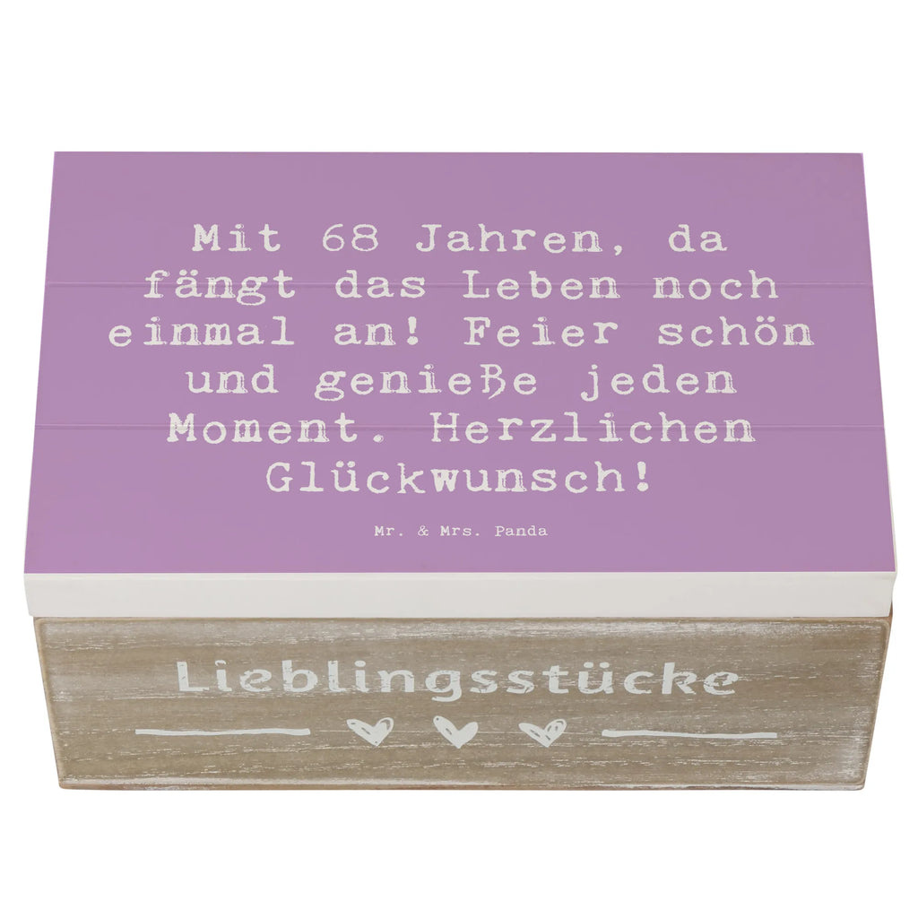 Holzkiste Spruch 68. Geburtstag Freude Kiste, Dekokiste, Geschenkdose, Holzkiste, Geschenkbox, Schatzkiste, Erinnerungskiste, Truhe, Erinnerungsbox, Aufbewahrungsbox, XXL, Schatulle, Geburtstag, Geburtstagsgeschenk, Geschenk