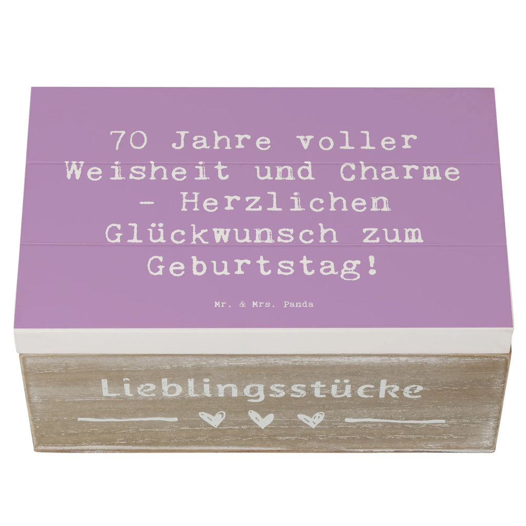 Holzkiste Spruch 70. Geburtstag Erinnerungskiste, Dekokiste, Aufbewahrungsbox, Geschenkbox, Holzkiste, Erinnerungsbox, XXL, Kiste, Schatzkiste, Geschenkdose, Schatulle, Truhe, Geburtstag, Geburtstagsgeschenk, Geschenk
