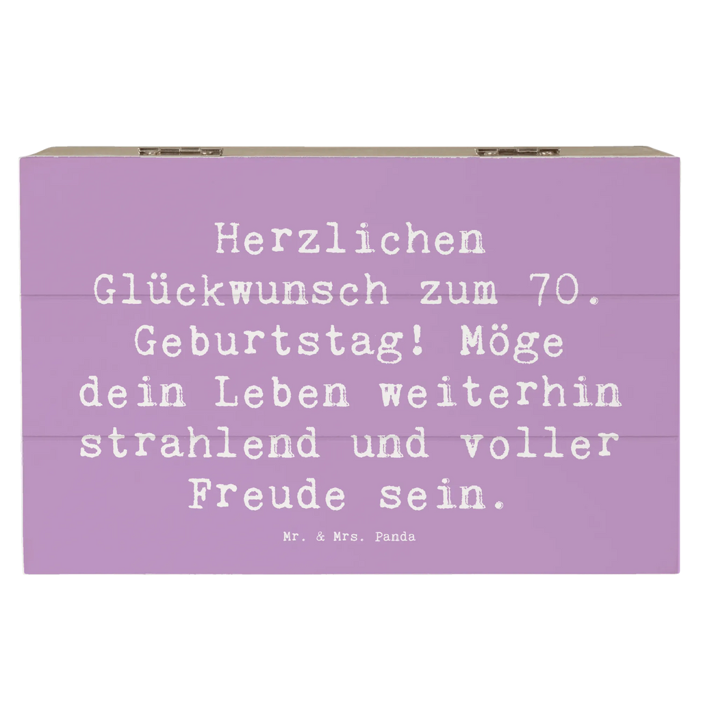 Holzkiste Spruch 70. Geburtstag Glückwünsche Dekokiste, Truhe, Schatzkiste, Kiste, Aufbewahrungsbox, XXL, Geschenkdose, Holzkiste, Erinnerungsbox, Erinnerungskiste, Geschenkbox, Schatulle, Geburtstag, Geburtstagsgeschenk, Geschenk