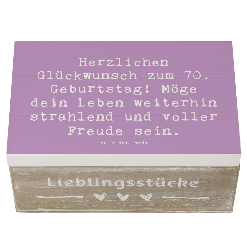 Holzkiste Spruch 70. Geburtstag Glückwünsche Dekokiste, Truhe, Schatzkiste, Kiste, Aufbewahrungsbox, XXL, Geschenkdose, Holzkiste, Erinnerungsbox, Erinnerungskiste, Geschenkbox, Schatulle, Geburtstag, Geburtstagsgeschenk, Geschenk