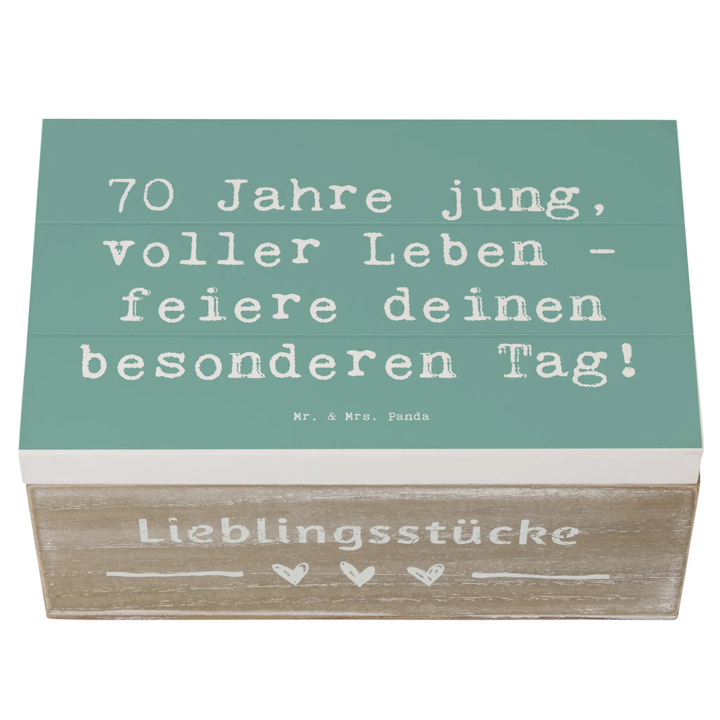 Holzkiste Spruch 70. Geburtstag Feier Schatulle, Erinnerungskiste, Kiste, Geschenkdose, XXL, Erinnerungsbox, Aufbewahrungsbox, Schatzkiste, Geschenkbox, Holzkiste, Dekokiste, Truhe, Geburtstag, Geburtstagsgeschenk, Geschenk