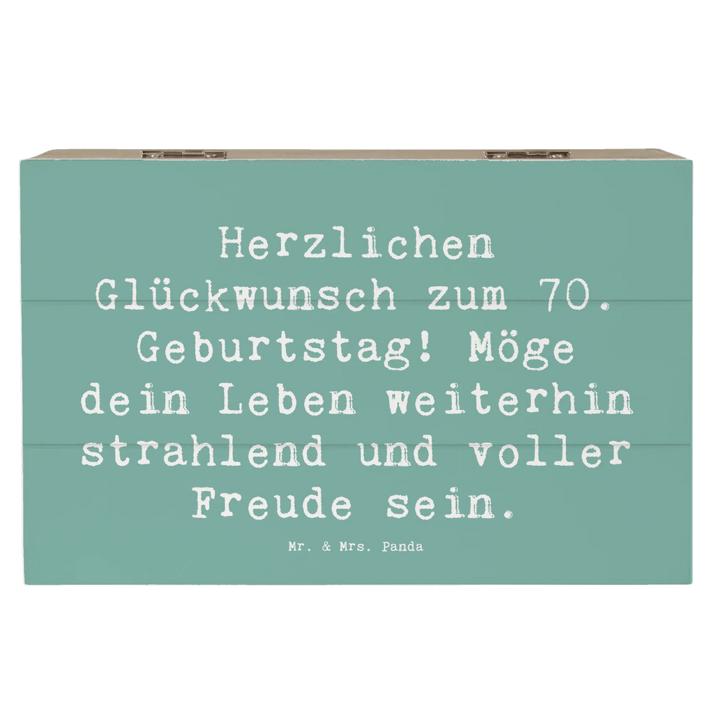 Holzkiste Spruch 70. Geburtstag Glückwünsche Dekokiste, Truhe, Schatzkiste, Kiste, Aufbewahrungsbox, XXL, Geschenkdose, Holzkiste, Erinnerungsbox, Erinnerungskiste, Geschenkbox, Schatulle, Geburtstag, Geburtstagsgeschenk, Geschenk