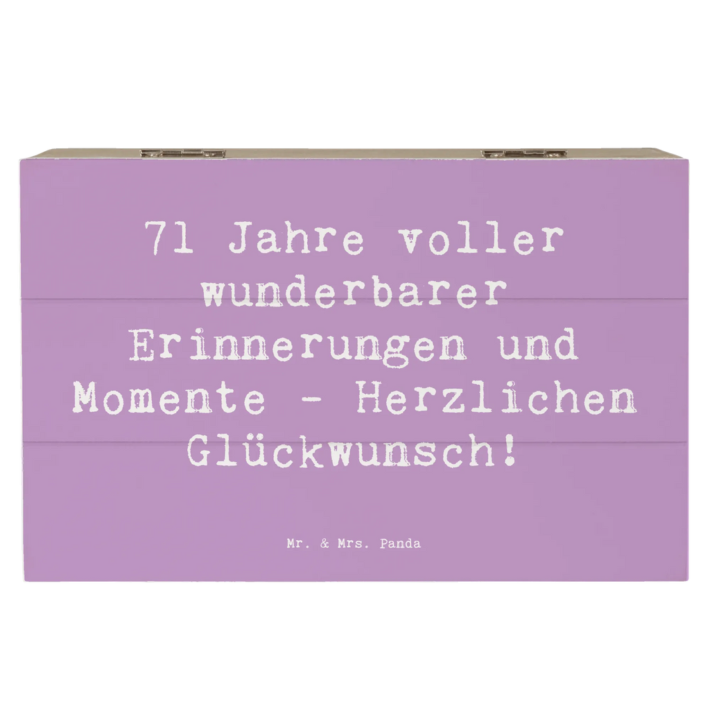 Holzkiste Spruch 71. Geburtstag Erinnerungen Kiste, Geschenkbox, XXL, Holzkiste, Schatulle, Dekokiste, Schatzkiste, Truhe, Geschenkdose, Aufbewahrungsbox, Erinnerungsbox, Erinnerungskiste, Geburtstag, Geburtstagsgeschenk, Geschenk