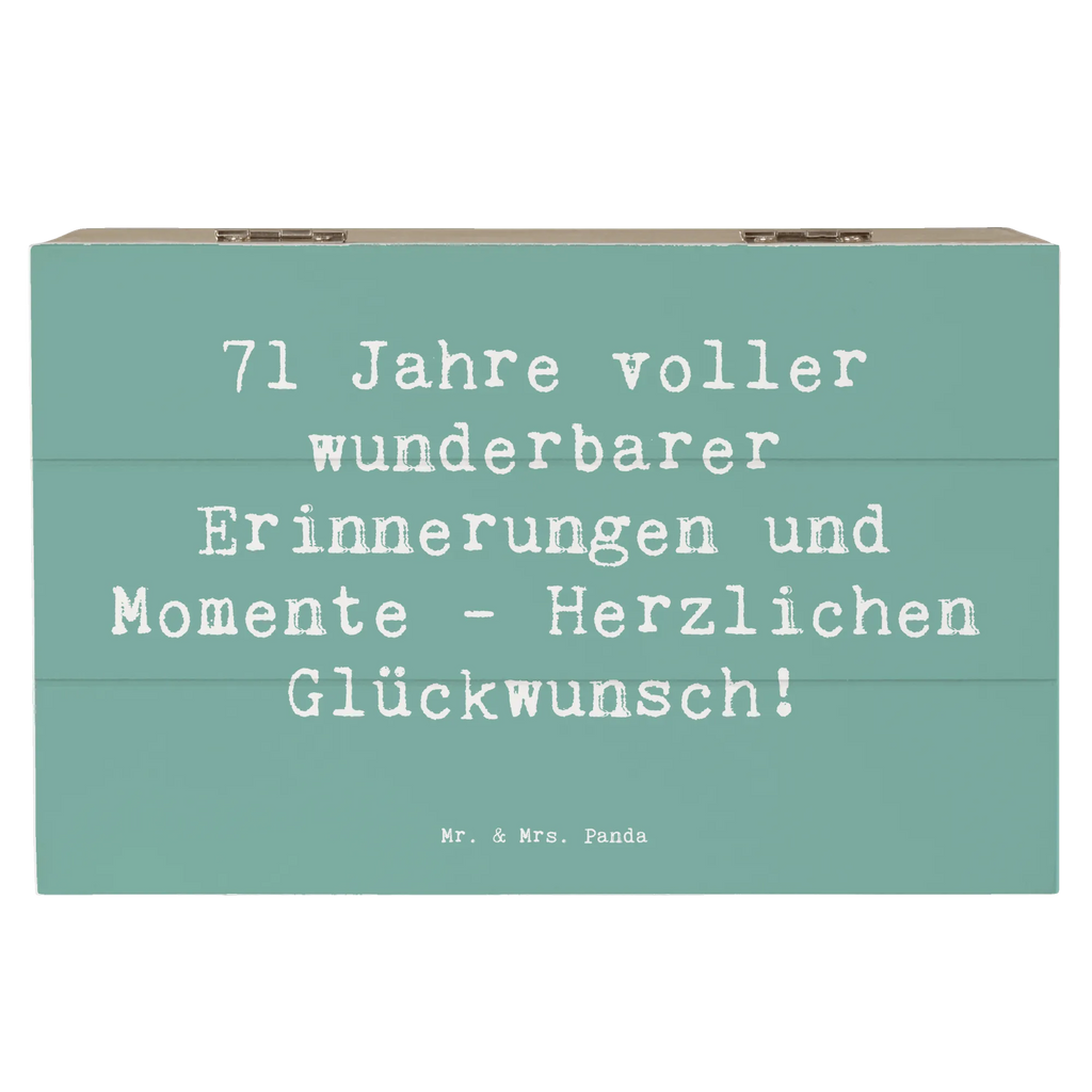 Holzkiste Spruch 71. Geburtstag Erinnerungen Kiste, Geschenkbox, XXL, Holzkiste, Schatulle, Dekokiste, Schatzkiste, Truhe, Geschenkdose, Aufbewahrungsbox, Erinnerungsbox, Erinnerungskiste, Geburtstag, Geburtstagsgeschenk, Geschenk
