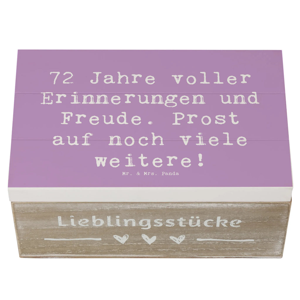 Holzkiste Spruch 72. Geburtstag Glückwünsche Dekokiste, Holzkiste, XXL, Erinnerungsbox, Aufbewahrungsbox, Schatulle, Schatzkiste, Kiste, Geschenkdose, Erinnerungskiste, Truhe, Geschenkbox, Geburtstag, Geburtstagsgeschenk, Geschenk
