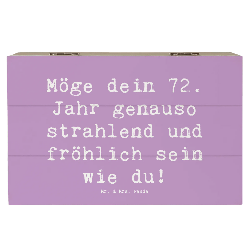 Wooden chest Saying Möge dein 72. Jahr genauso strahlend und fröhlich sein wie du! Schatzkiste, Schatulle, Erinnerungsbox, XXL, Aufbewahrungsbox, Truhe, Dekokiste, Holzkiste, Erinnerungskiste, Kiste, Geschenkbox, Geschenkdose, Geburtstag, Geburtstagsgeschenk, Geschenk