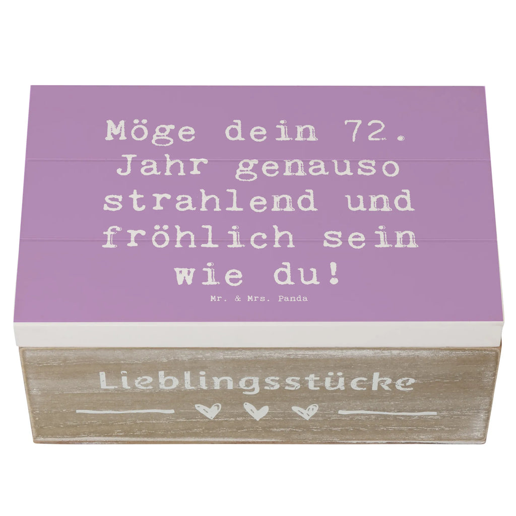 Wooden chest Saying Möge dein 72. Jahr genauso strahlend und fröhlich sein wie du! Schatzkiste, Schatulle, Erinnerungsbox, XXL, Aufbewahrungsbox, Truhe, Dekokiste, Holzkiste, Erinnerungskiste, Kiste, Geschenkbox, Geschenkdose, Geburtstag, Geburtstagsgeschenk, Geschenk
