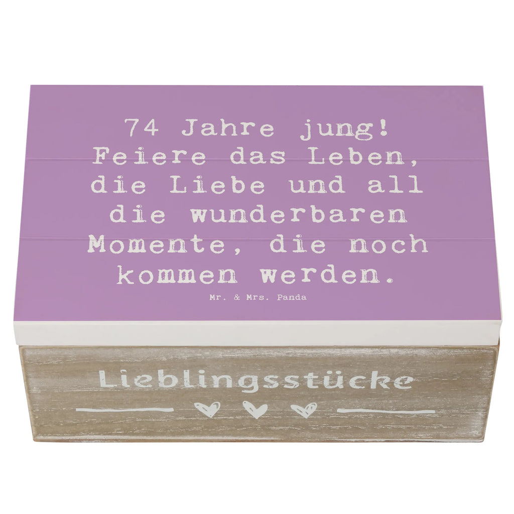 Holzkiste Spruch 74. Geburtstag Freude Holzkiste, XXL, Geschenkdose, Erinnerungskiste, Erinnerungsbox, Dekokiste, Schatulle, Kiste, Geschenkbox, Truhe, Aufbewahrungsbox, Schatzkiste, Geburtstag, Geburtstagsgeschenk, Geschenk