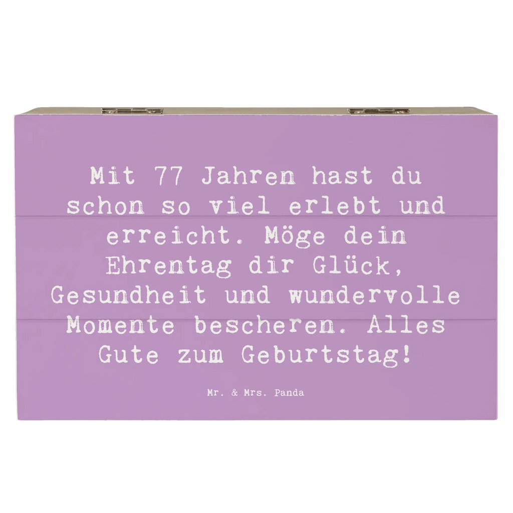 Holzkiste Spruch 77. Geburtstag Glückwunsch Aufbewahrungsbox, Schatzkiste, Kiste, Erinnerungskiste, Dekokiste, Truhe, Erinnerungsbox, Geschenkbox, XXL, Geschenkdose, Holzkiste, Schatulle, Geburtstag, Geburtstagsgeschenk, Geschenk