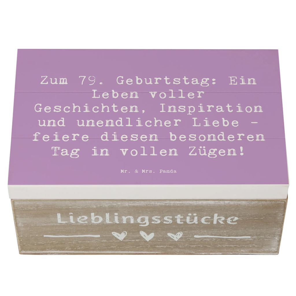 Holzkiste Spruch 79. Geburtstag Geschenkdose, Kiste, Schatulle, Holzkiste, Erinnerungsbox, Truhe, XXL, Schatzkiste, Erinnerungskiste, Aufbewahrungsbox, Dekokiste, Geschenkbox, Geburtstag, Geburtstagsgeschenk, Geschenk