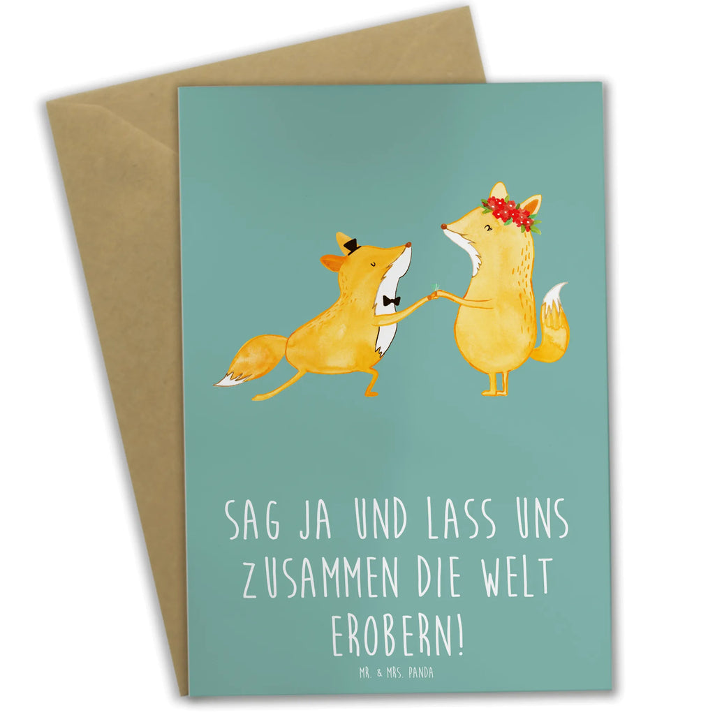 Greetings card Sag Ja und lass uns zusammen die Welt erobern! Ansichtskarten, Hochzeitskarte, Karte, Grußkarte, Glückwunschkarte, Einladungskarte, Klappkarte, Geburtstagskarte, Hochzeit, Hochzeitsgeschenk, Ehe, Hochzeitsfeier, Trauung, Trauungsgeschenk, Verlobungsfeier, Verlobungsgeschenk, Hochzeitsgeschenkideen, Hochzeitsgeschenke für Brautpaar