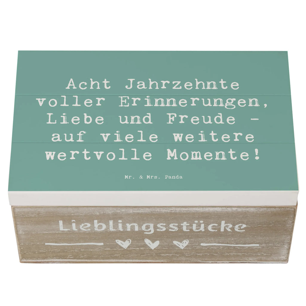 Holzkiste Spruch 80. Geburtstag Erinnerungen XXL, Truhe, Erinnerungsbox, Aufbewahrungsbox, Geschenkbox, Schatulle, Schatzkiste, Holzkiste, Kiste, Geschenkdose, Erinnerungskiste, Dekokiste, Geburtstag, Geburtstagsgeschenk, Geschenk