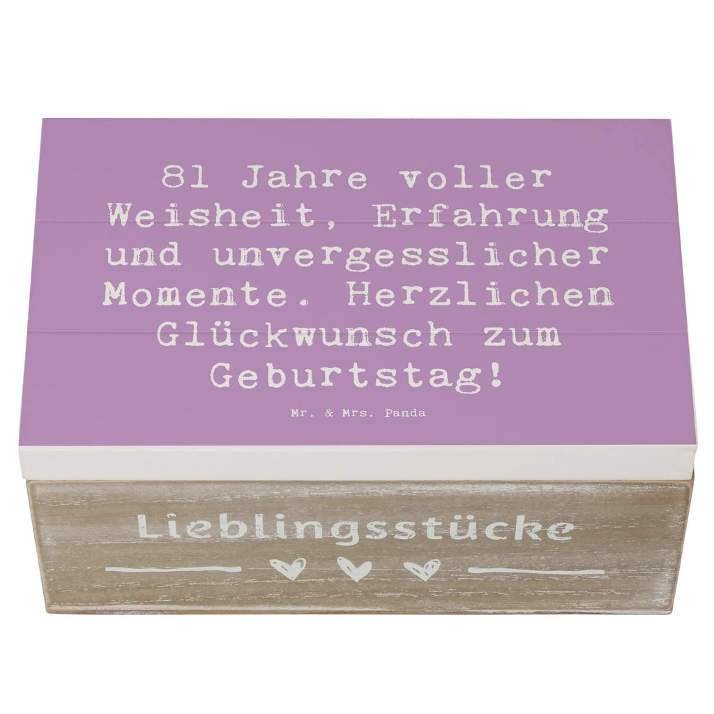 Holzkiste Spruch 81. Geburtstag Truhe, Aufbewahrungsbox, Erinnerungskiste, Schatzkiste, Erinnerungsbox, Geschenkbox, XXL, Holzkiste, Kiste, Geschenkdose, Dekokiste, Schatulle, Geburtstag, Geburtstagsgeschenk, Geschenk