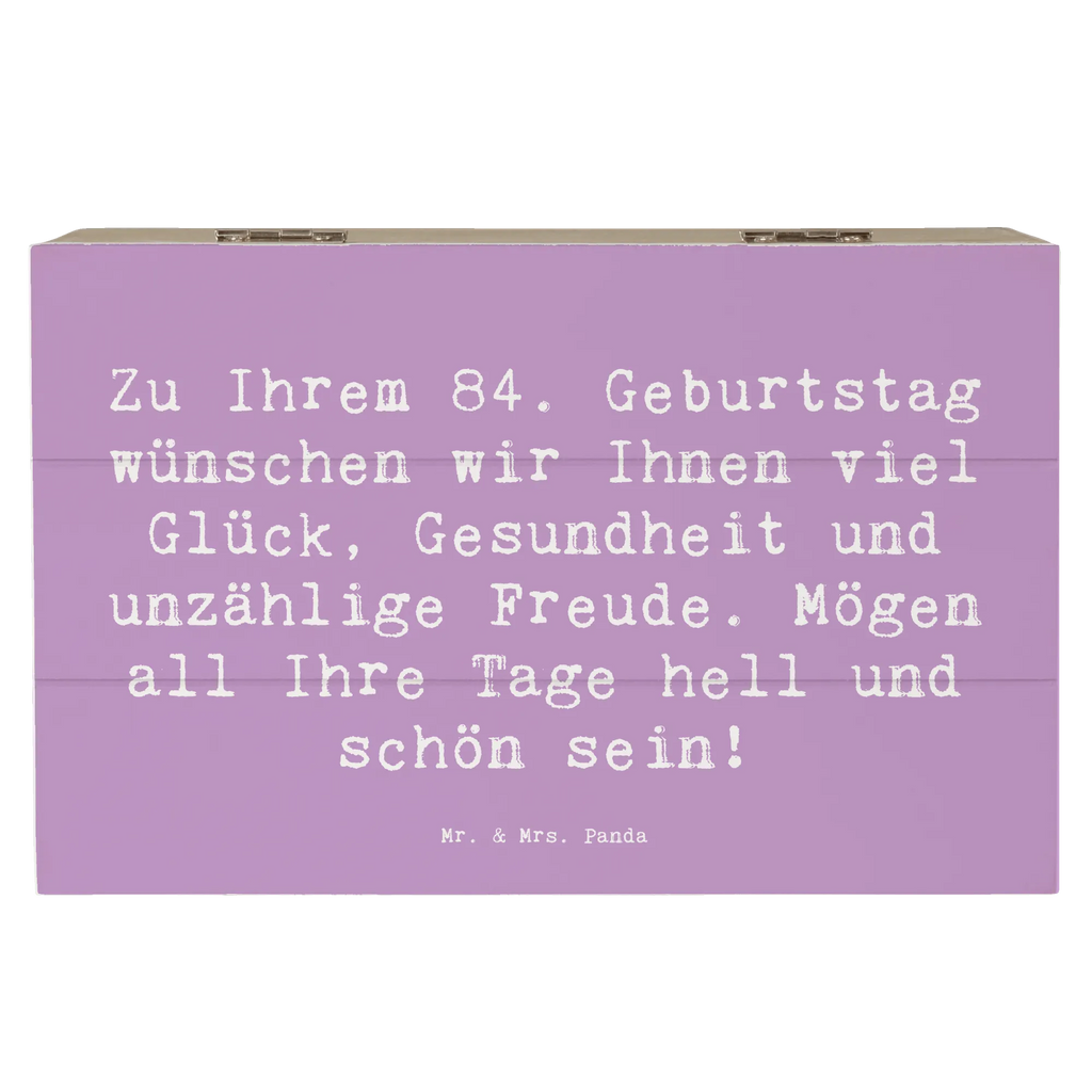 Holzkiste Spruch 84. Geburtstag Glückwünsche Schatulle, Schatzkiste, Aufbewahrungsbox, Geschenkbox, Erinnerungskiste, XXL, Geschenkdose, Truhe, Kiste, Dekokiste, Erinnerungsbox, Holzkiste, Geburtstag, Geburtstagsgeschenk, Geschenk