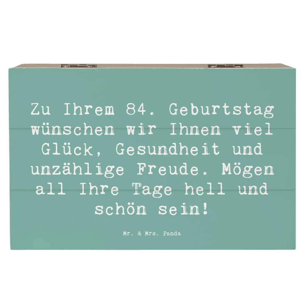Holzkiste Spruch 84. Geburtstag Glückwünsche Schatulle, Schatzkiste, Aufbewahrungsbox, Geschenkbox, Erinnerungskiste, XXL, Geschenkdose, Truhe, Kiste, Dekokiste, Erinnerungsbox, Holzkiste, Geburtstag, Geburtstagsgeschenk, Geschenk