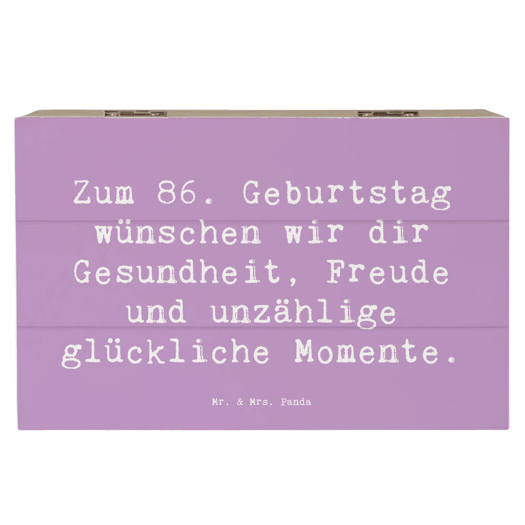 Holzkiste Spruch 86. Geburtstag Wünsche Holzkiste, Erinnerungsbox, XXL, Schatulle, Truhe, Kiste, Aufbewahrungsbox, Dekokiste, Geschenkbox, Schatzkiste, Erinnerungskiste, Geschenkdose, Geburtstag, Geburtstagsgeschenk, Geschenk