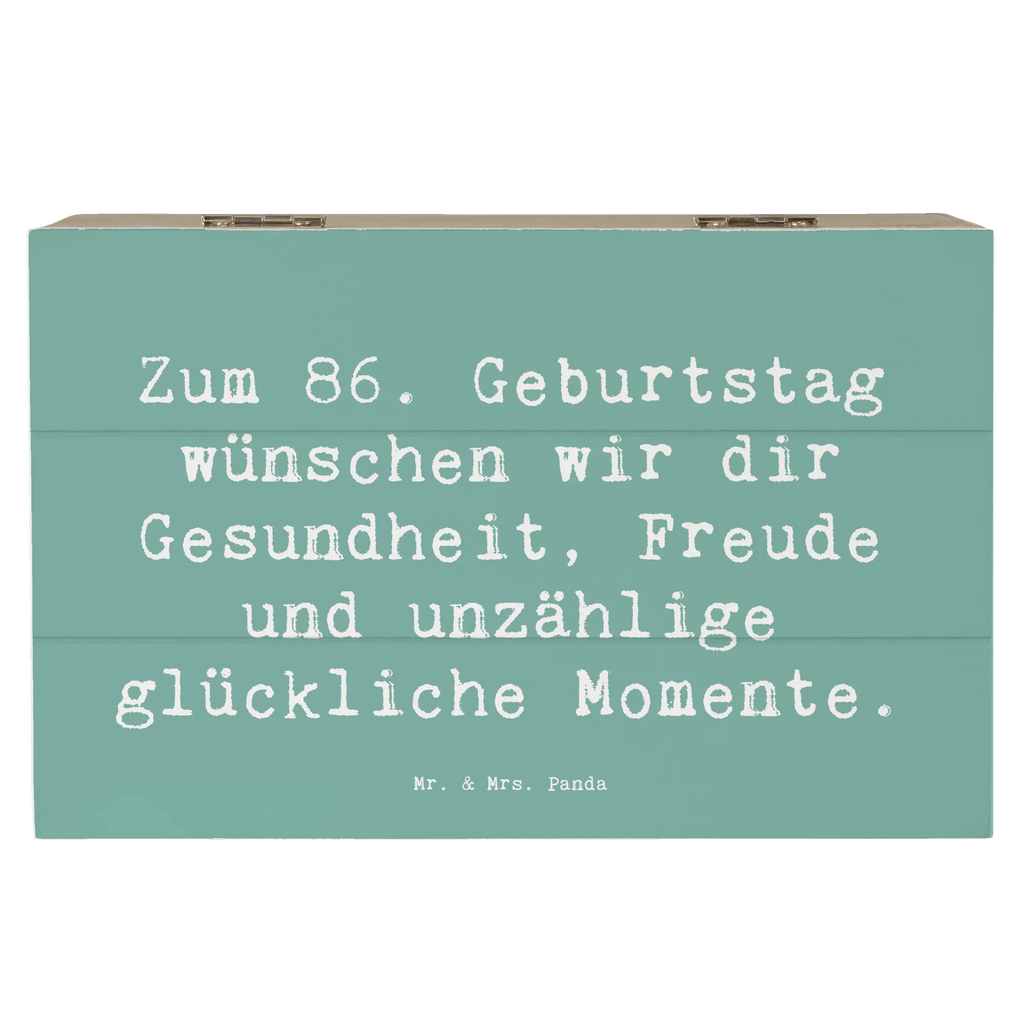 Holzkiste Spruch 86. Geburtstag Wünsche Holzkiste, Erinnerungsbox, XXL, Schatulle, Truhe, Kiste, Aufbewahrungsbox, Dekokiste, Geschenkbox, Schatzkiste, Erinnerungskiste, Geschenkdose, Geburtstag, Geburtstagsgeschenk, Geschenk