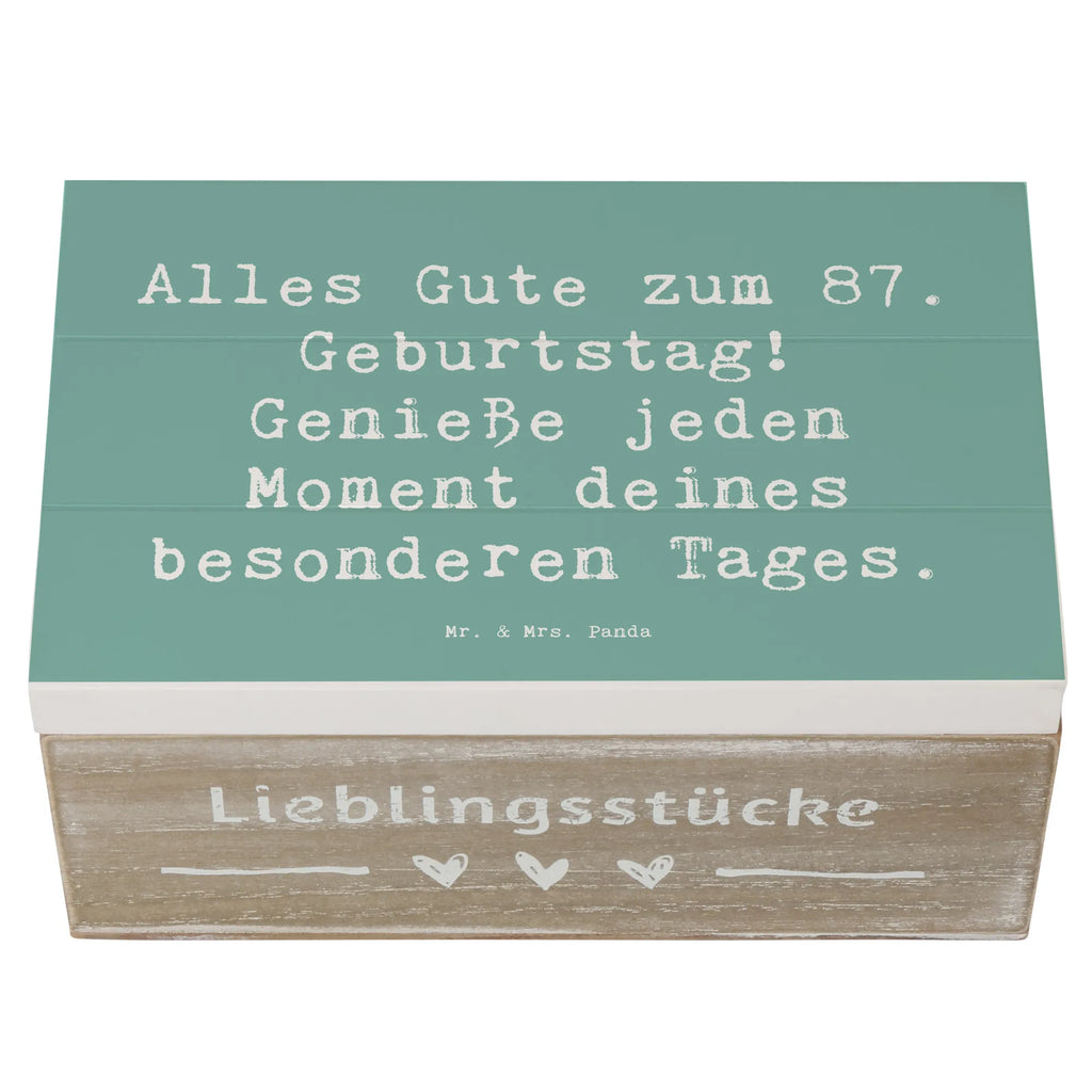 Holzkiste Spruch 87. Geburtstag Truhe, Schatzkiste, XXL, Kiste, Holzkiste, Erinnerungsbox, Schatulle, Geschenkbox, Geschenkdose, Dekokiste, Aufbewahrungsbox, Erinnerungskiste, Geburtstag, Geburtstagsgeschenk, Geschenk
