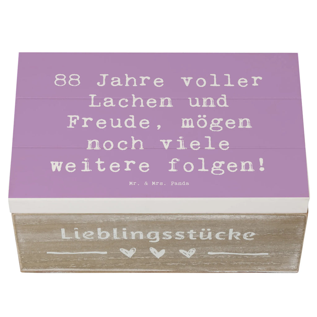 Wooden chest Saying 88 Jahre voller Lachen und Freude, mögen noch viele weitere folgen! Geschenkdose, Holzkiste, Aufbewahrungsbox, Schatzkiste, XXL, Kiste, Erinnerungsbox, Dekokiste, Erinnerungskiste, Schatulle, Geschenkbox, Truhe, Geburtstag, Geburtstagsgeschenk, Geschenk