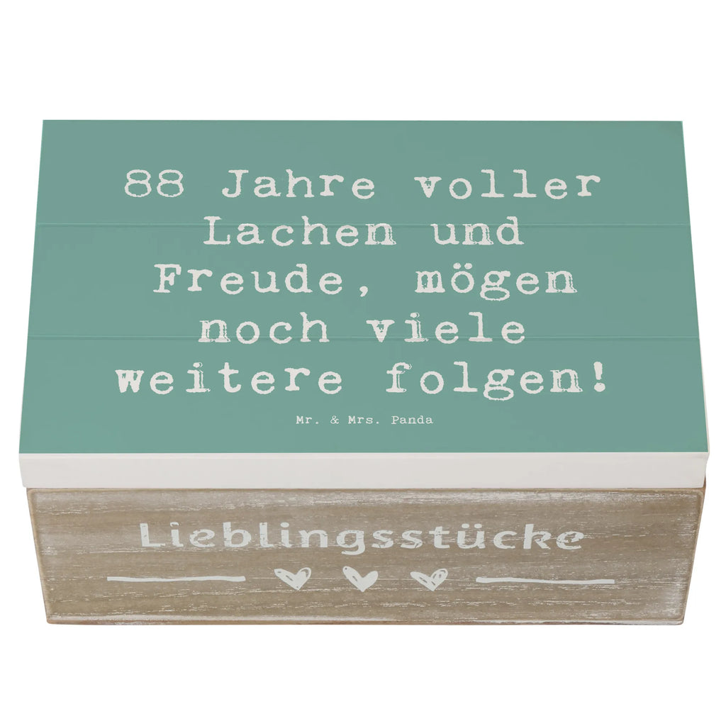 Wooden chest Saying 88 Jahre voller Lachen und Freude, mögen noch viele weitere folgen! Geschenkdose, Holzkiste, Aufbewahrungsbox, Schatzkiste, XXL, Kiste, Erinnerungsbox, Dekokiste, Erinnerungskiste, Schatulle, Geschenkbox, Truhe, Geburtstag, Geburtstagsgeschenk, Geschenk