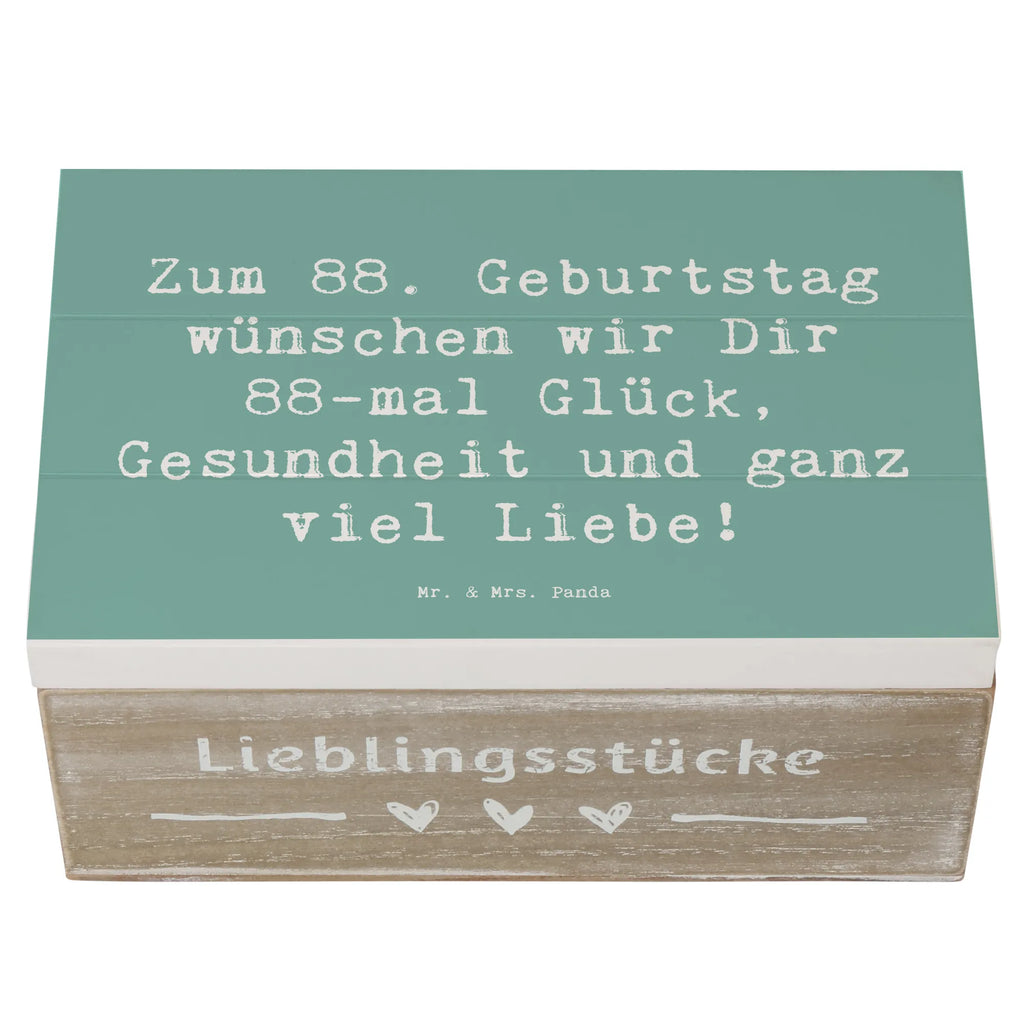Holzkiste Spruch 88. Geburtstag Glückwünsche Aufbewahrungsbox, Geschenkbox, XXL, Truhe, Kiste, Holzkiste, Geschenkdose, Erinnerungskiste, Schatzkiste, Dekokiste, Erinnerungsbox, Schatulle, Geburtstag, Geburtstagsgeschenk, Geschenk