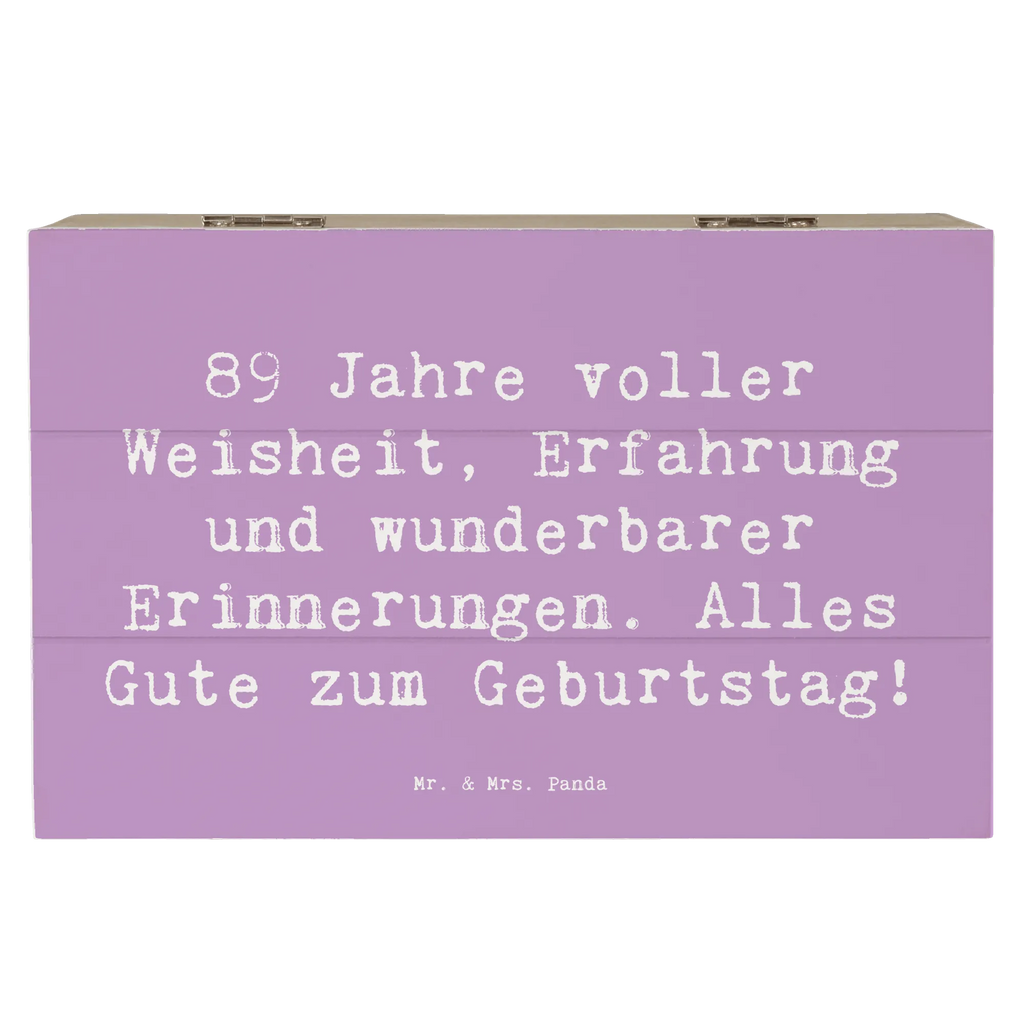 Holzkiste Spruch 89. Geburtstag Erinnerungsbox, Dekokiste, XXL, Truhe, Schatzkiste, Schatulle, Aufbewahrungsbox, Geschenkbox, Erinnerungskiste, Kiste, Holzkiste, Geschenkdose, Geburtstag, Geburtstagsgeschenk, Geschenk