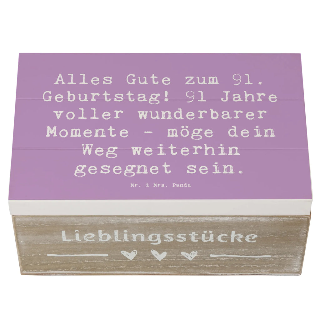 Holzkiste Spruch 91. Geburtstag Segen XXL, Erinnerungsbox, Kiste, Dekokiste, Geschenkbox, Truhe, Geschenkdose, Holzkiste, Schatzkiste, Erinnerungskiste, Aufbewahrungsbox, Schatulle, Geburtstag, Geburtstagsgeschenk, Geschenk