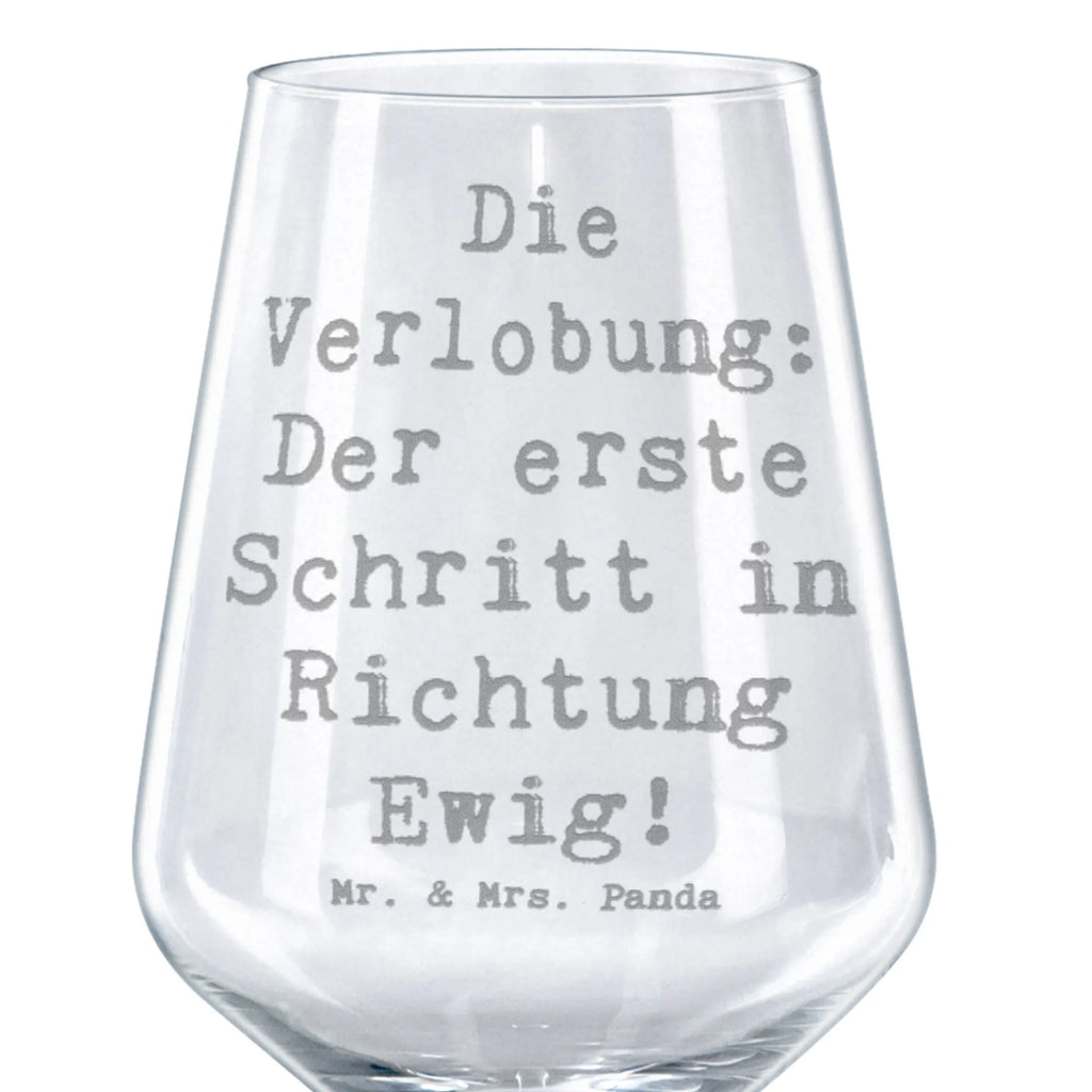 Red Wine Glass Saying Die Verlobung: Der erste Schritt in Richtung Ewig! Wedding, marriage, gifts