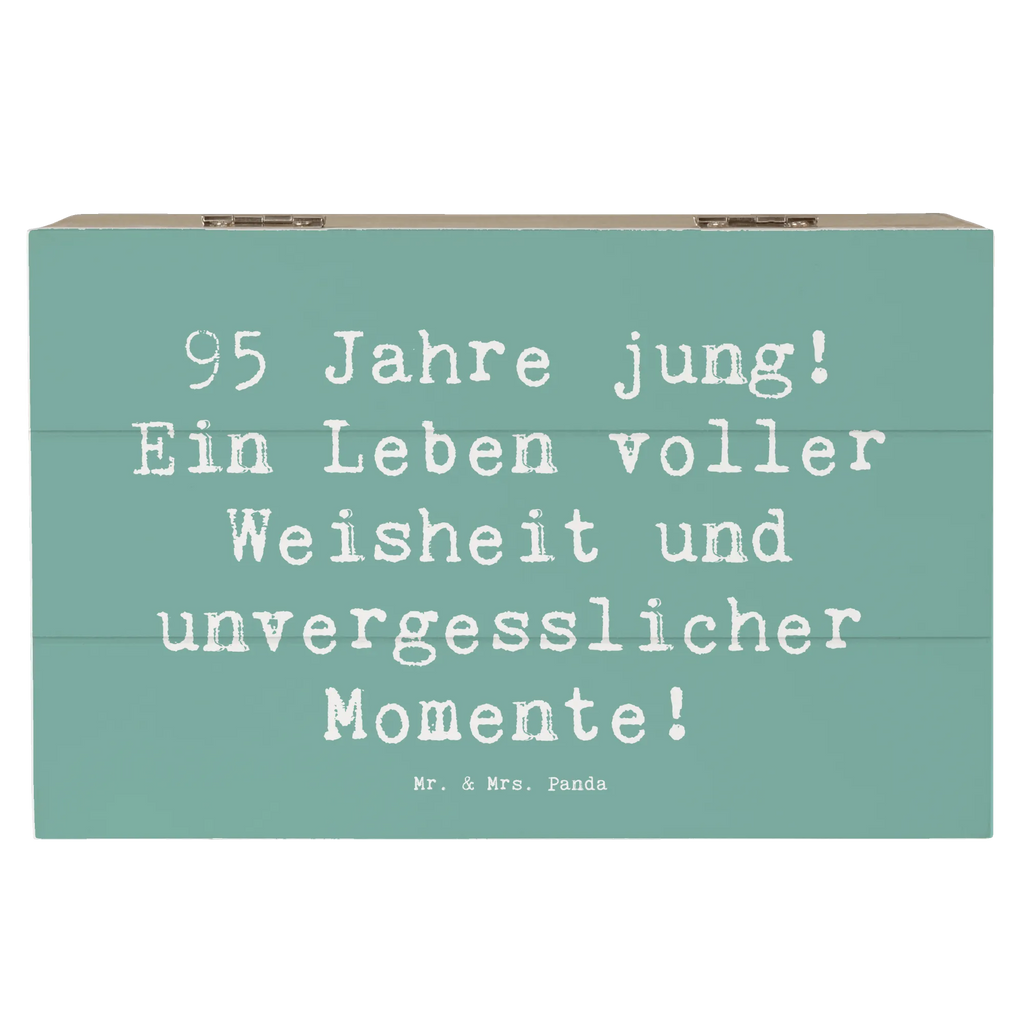Holzkiste Spruch 95. Geburtstag Weisheit XXL, Kiste, Geschenkbox, Holzkiste, Erinnerungsbox, Geschenkdose, Truhe, Aufbewahrungsbox, Dekokiste, Schatulle, Schatzkiste, Erinnerungskiste, Geburtstag, Geburtstagsgeschenk, Geschenk