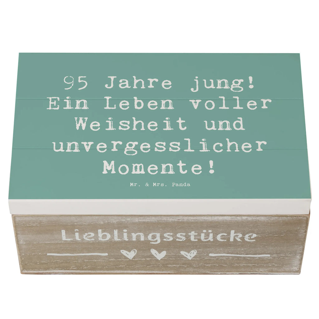 Holzkiste Spruch 95. Geburtstag Weisheit XXL, Kiste, Geschenkbox, Holzkiste, Erinnerungsbox, Geschenkdose, Truhe, Aufbewahrungsbox, Dekokiste, Schatulle, Schatzkiste, Erinnerungskiste, Geburtstag, Geburtstagsgeschenk, Geschenk