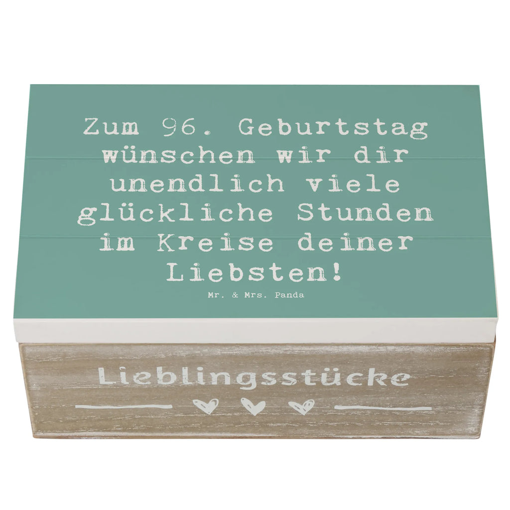Holzkiste Spruch 96. Geburtstag Freude Erinnerungskiste, Geschenkbox, Schatulle, Dekokiste, Schatzkiste, Truhe, Kiste, Erinnerungsbox, Holzkiste, XXL, Aufbewahrungsbox, Geschenkdose, Geburtstag, Geburtstagsgeschenk, Geschenk
