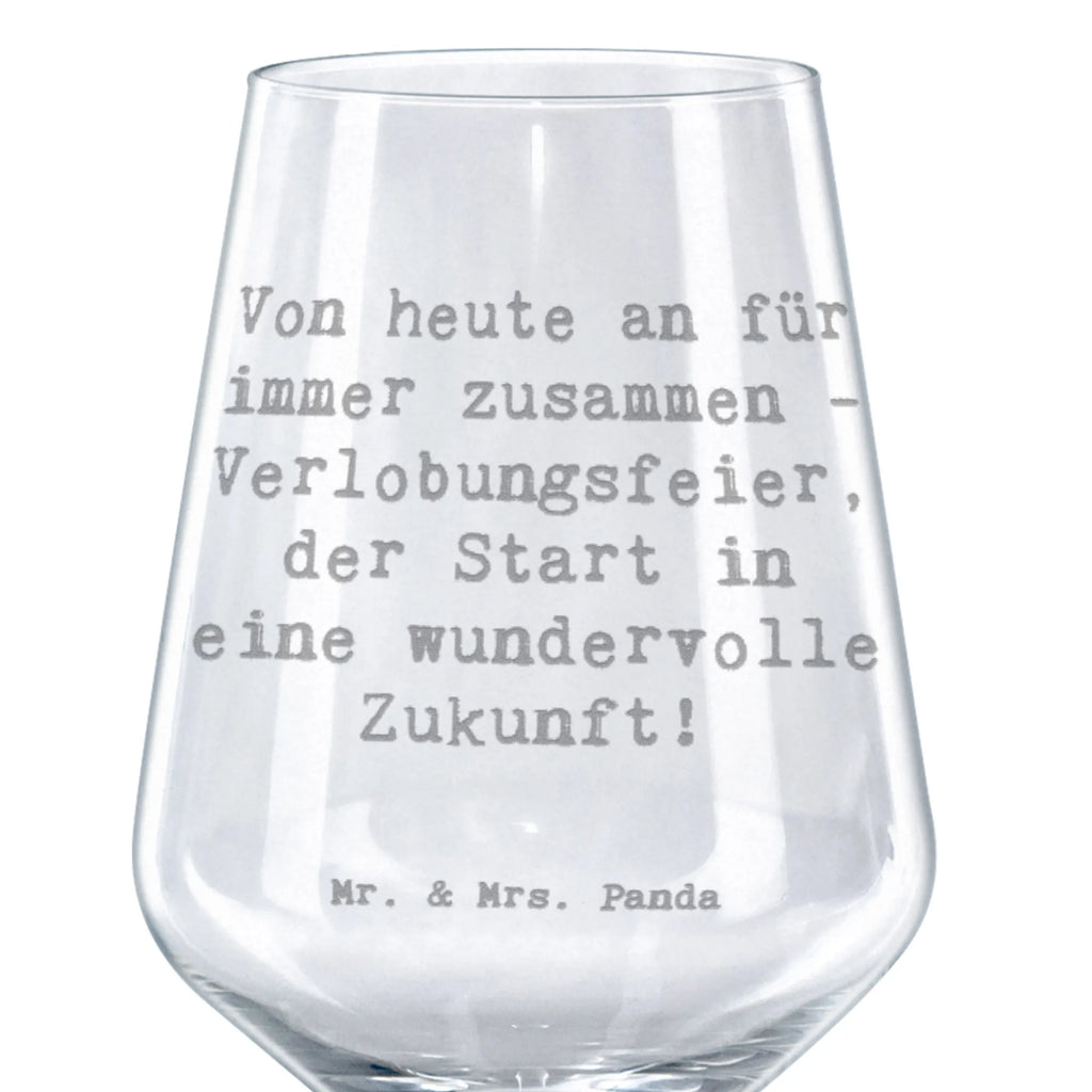 Red Wine Glass Saying Von heute an für immer zusammen - Verlobungsfeier, der Start in eine wundervolle Zukunft! Wedding, marriage, gifts