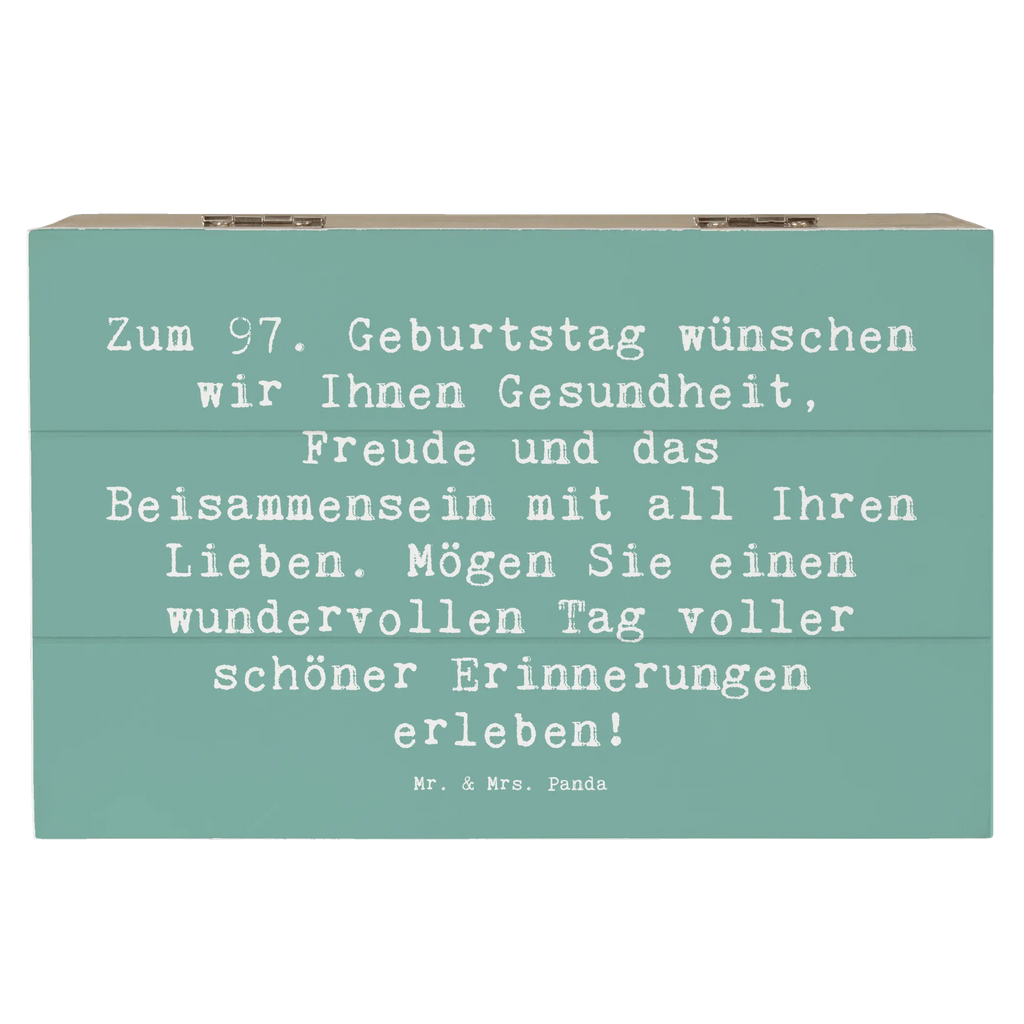 Wooden chest Saying Zum 97. Geburtstag wünschen wir Ihnen Gesundheit, Freude und das Beisammensein mit all Ihren Lieben. Mögen Sie einen wundervollen Tag voller schöner Erinnerungen erleben! XXL, Truhe, Schatulle, Schatzkiste, Erinnerungsbox, Geschenkdose, Kiste, Geschenkbox, Erinnerungskiste, Holzkiste, Aufbewahrungsbox, Dekokiste, Geburtstag, Geburtstagsgeschenk, Geschenk