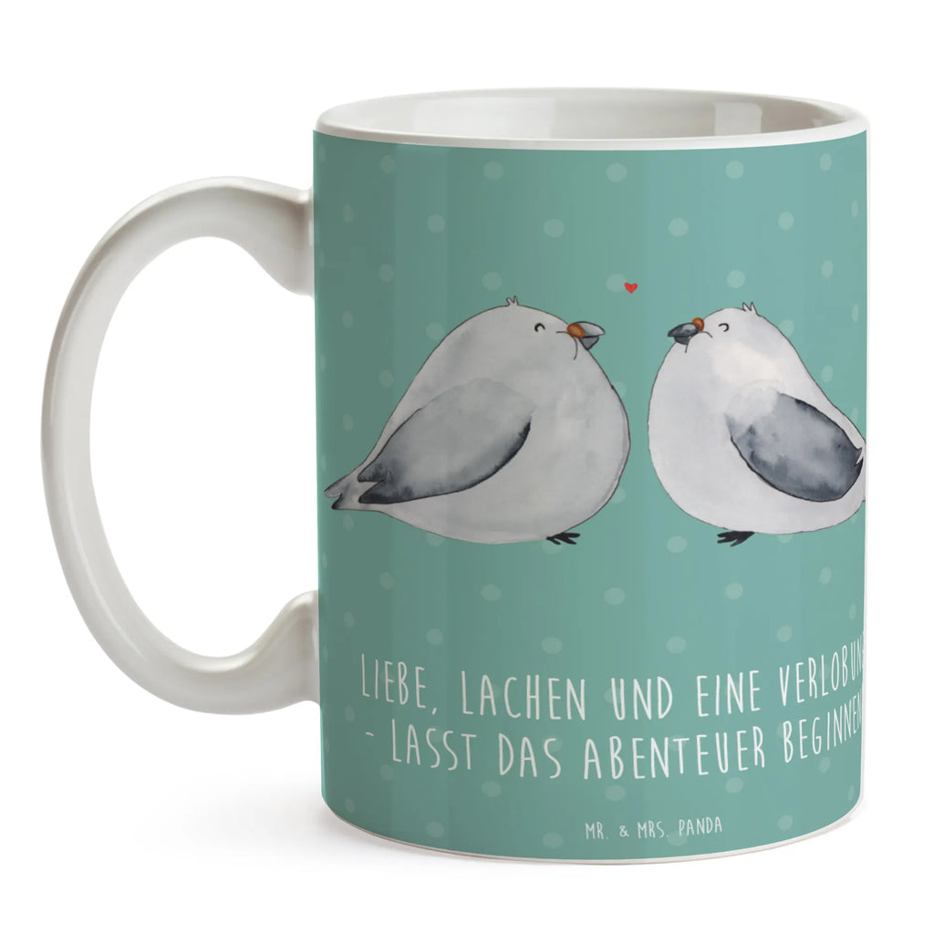 Mug Liebe, Lachen und eine Verlobung - lasst das Abenteuer beginnen! Kaffeetasse, Teetasse, Tasse mit Zitaten, Porzellantasse, Geschenktasse, Tasse, Bürotasse, Tasse mit Motiven, Keramiktasse, Hochzeit, Hochzeitsgeschenk, Ehe, Hochzeitsfeier, Trauung, Trauungsgeschenk, Hochzeitskarte, Verlobungsfeier, Verlobungsgeschenk, Hochzeitsgeschenkideen, Hochzeitsgeschenke für Brautpaar