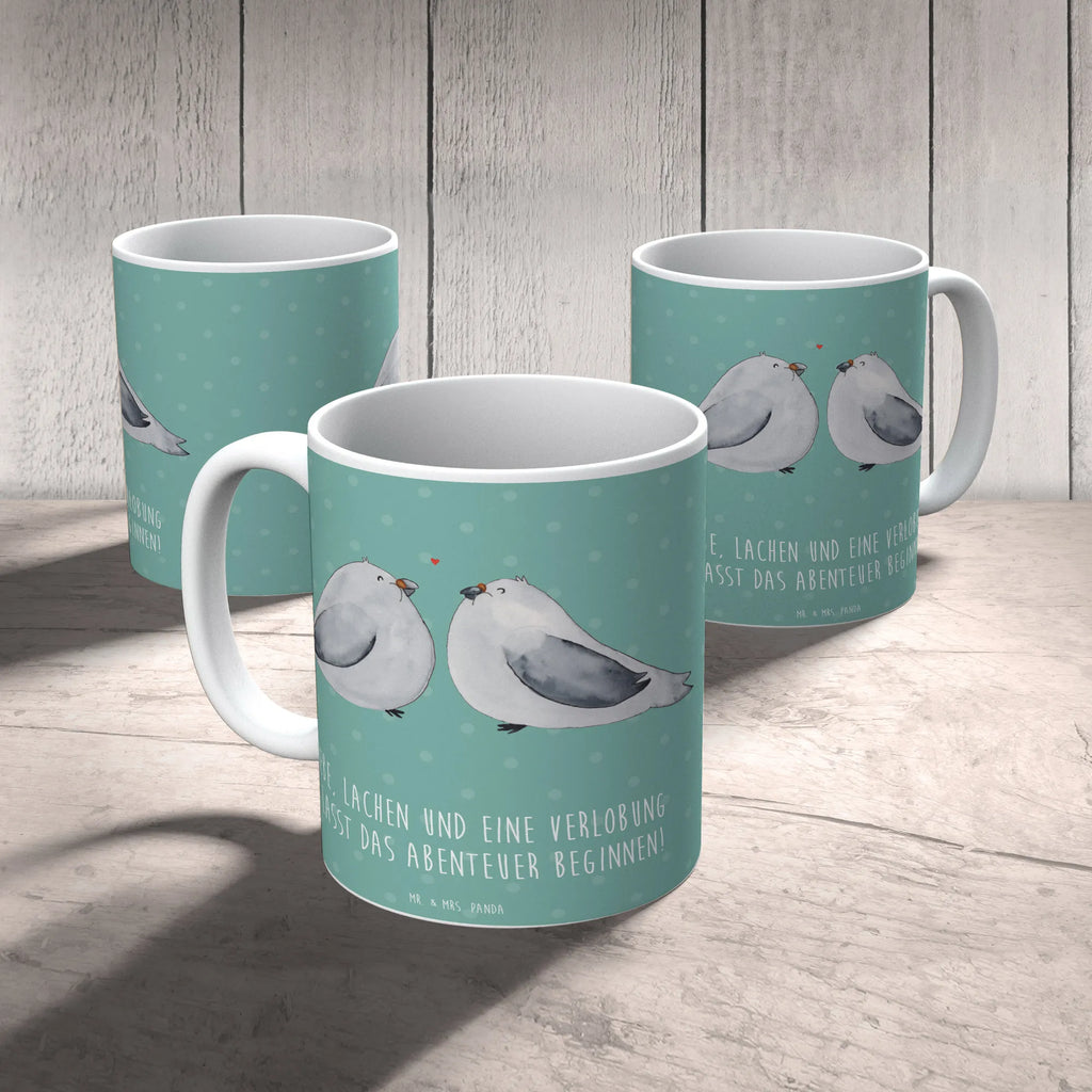 Mug Liebe, Lachen und eine Verlobung - lasst das Abenteuer beginnen! Kaffeetasse, Teetasse, Tasse mit Zitaten, Porzellantasse, Geschenktasse, Tasse, Bürotasse, Tasse mit Motiven, Keramiktasse, Hochzeit, Hochzeitsgeschenk, Ehe, Hochzeitsfeier, Trauung, Trauungsgeschenk, Hochzeitskarte, Verlobungsfeier, Verlobungsgeschenk, Hochzeitsgeschenkideen, Hochzeitsgeschenke für Brautpaar