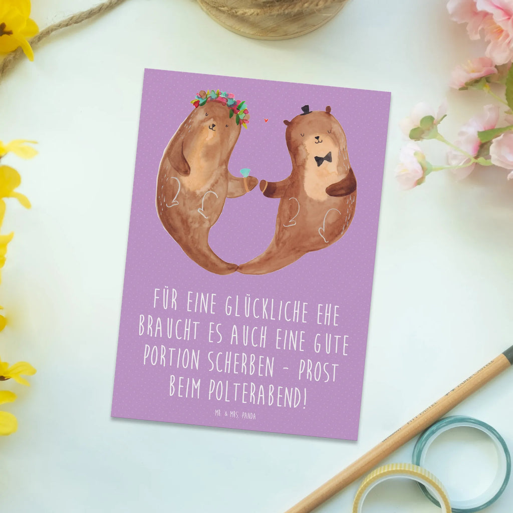 Postcard Für eine glückliche Ehe braucht es auch eine gute Portion Scherben - Prost beim Polterabend! Karte, Geburtstagskarte, Einladung, Geschenkkarte, Ansichtskarten, Dankeskarte, Einladung Geburtstag, Einladungskarte, Postkarte, Grußkarte, Ansichtskarte, Einladungskarten Geburtstag, Hochzeit, Hochzeitsgeschenk, Ehe, Hochzeitsfeier, Trauung, Trauungsgeschenk, Hochzeitskarte, Verlobungsfeier, Verlobungsgeschenk, Hochzeitsgeschenkideen, Hochzeitsgeschenke für Brautpaar