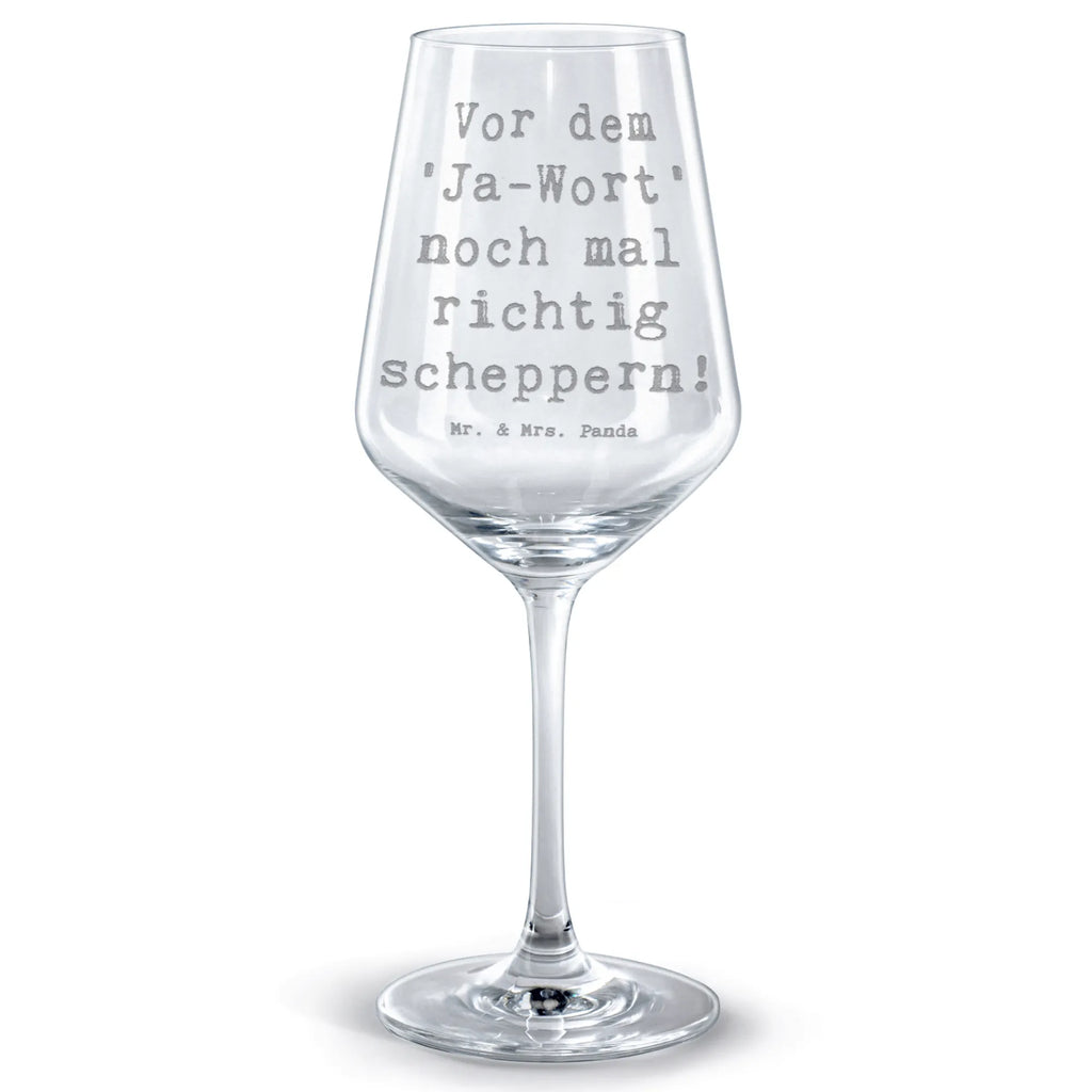 Red Wine Glass Saying Vor dem 'Ja-Wort' noch mal richtig scheppern! Wedding, marriage, gifts