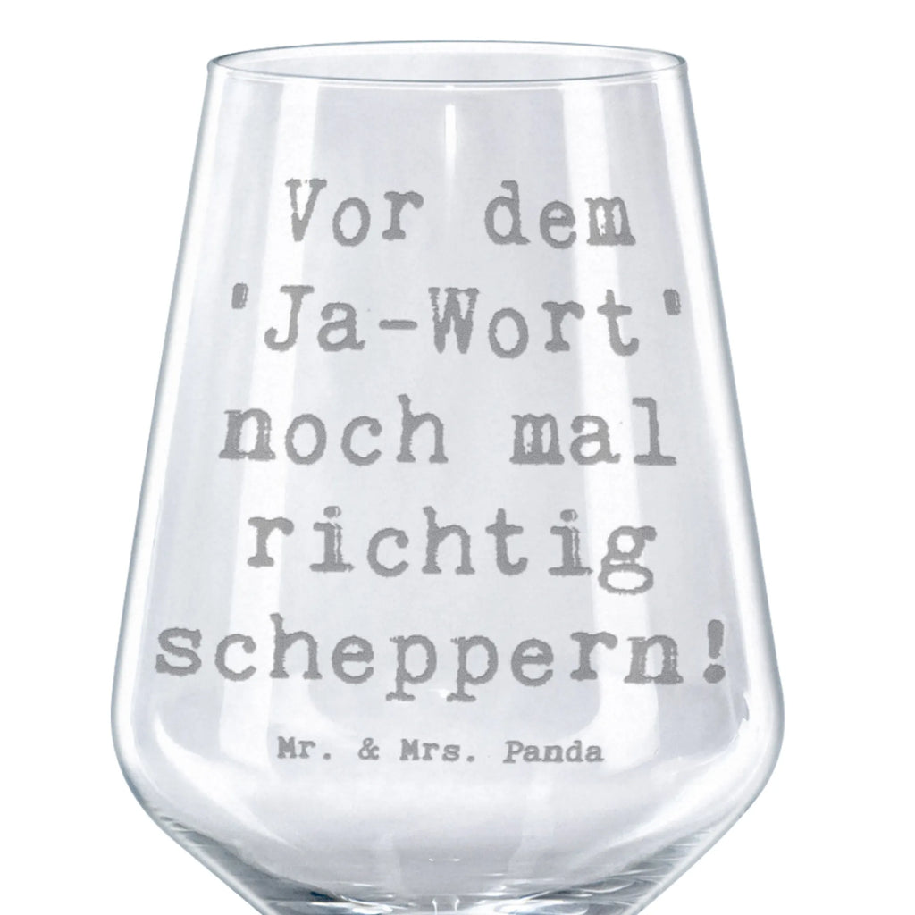 Red Wine Glass Saying Vor dem 'Ja-Wort' noch mal richtig scheppern! Wedding, marriage, gifts