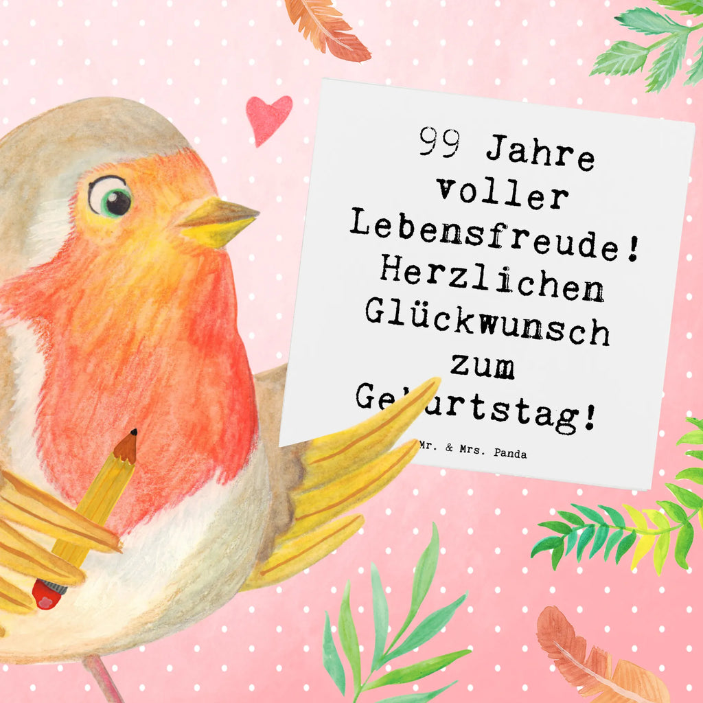 Deluxe Karte Spruch 99. Geburtstag Lebensfreude Karte, Hochwertige Grußkarte, Geburtstagskarte, Glückwunschkarte, Hochzeitskarte, Hochwertige Klappkarte, Klappkarte, Einladungskarte, Grußkarte, Geburtstag, Geburtstagsgeschenk, Geschenk