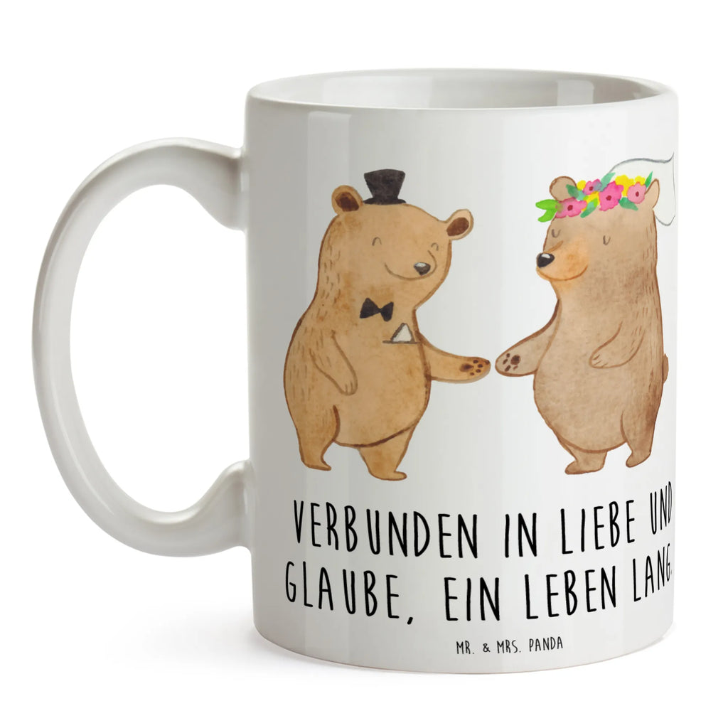 Mug Verbunden in Liebe und Glaube, ein Leben lang. Tasse, Bürotasse, Tasse mit Motiven, Teetasse, Porzellantasse, Tasse mit Zitaten, Geschenktasse, Kaffeetasse, Keramiktasse, Hochzeit, Hochzeitsgeschenk, Ehe, Hochzeitsfeier, Trauung, Trauungsgeschenk, Hochzeitskarte, Verlobungsfeier, Verlobungsgeschenk, Hochzeitsgeschenkideen, Hochzeitsgeschenke für Brautpaar