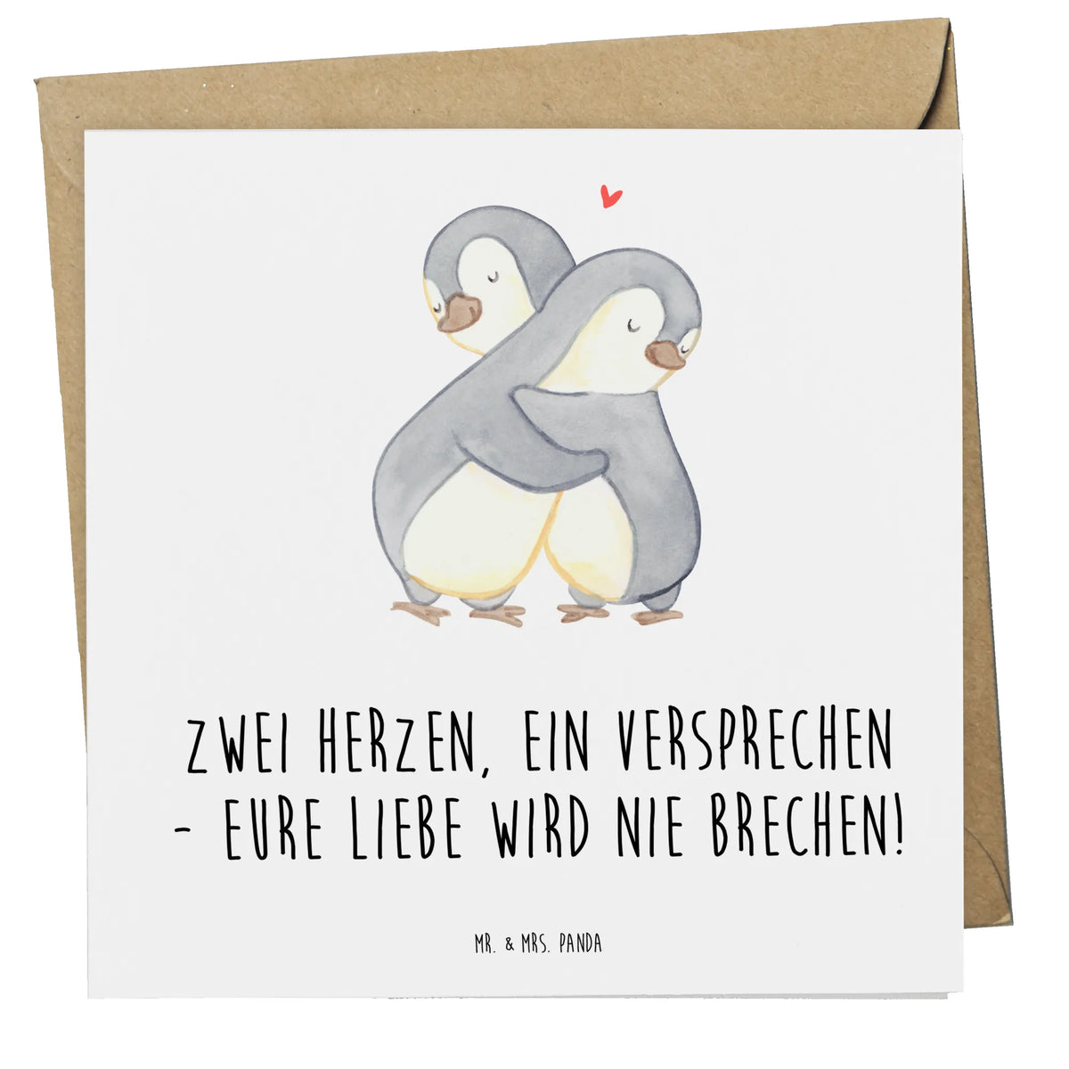 Deluxe Card Zwei Herzen, ein Versprechen - Eure Liebe wird nie brechen!