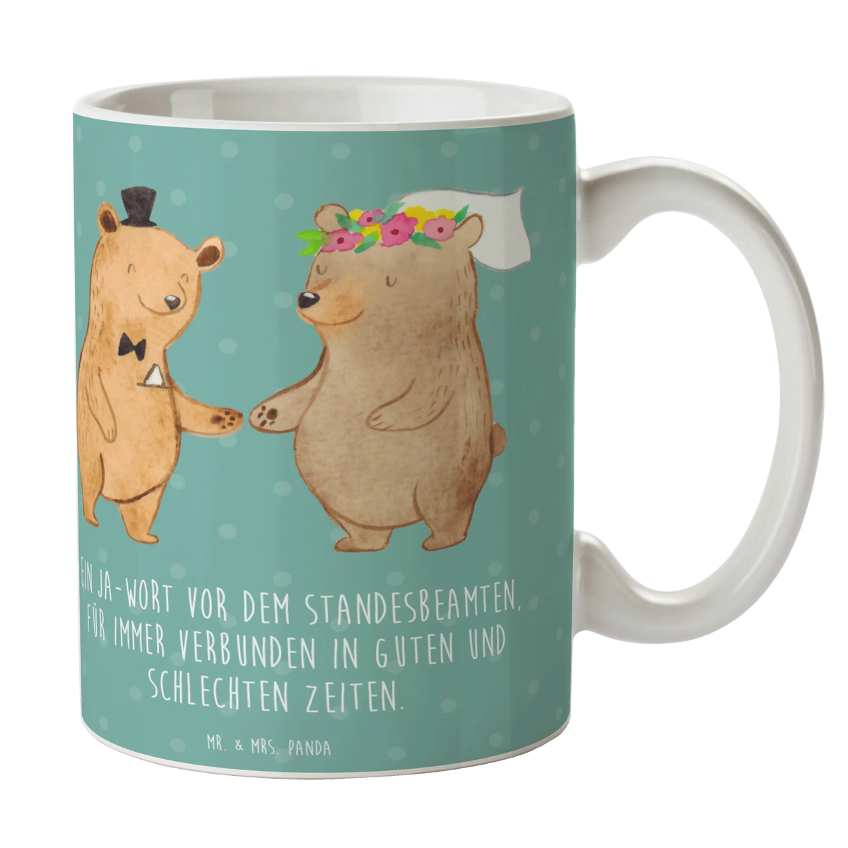 Mug Ein Ja-Wort vor dem Standesbeamten, für immer verbunden in guten und schlechten Zeiten. gifts, Wedding, marriage