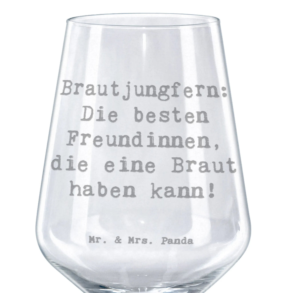 Kieliszek do czerwonego wina Przysłowie Brautjungfern: Die besten Freundinnen, die eine Braut haben kann! Wesele, prezent weselny, małżeństwo, przyjęcie weselne, ceremonia, prezent z ceremonii, karta weselna, przyjęcie zaręczynowe, prezent z zaręczyn, pomysły na prezenty weselne, prezenty weselne dla pary młodej
