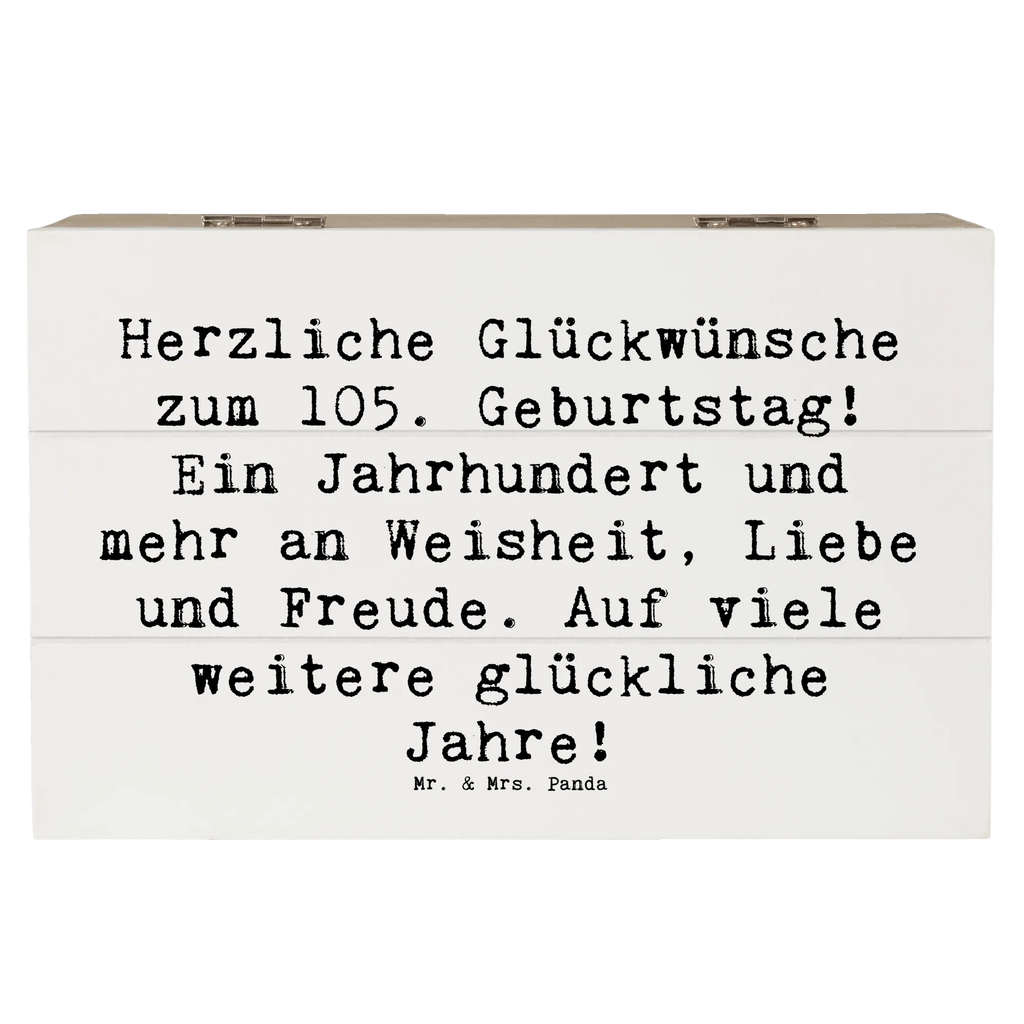 Wooden chest Saying Herzliche Glückwünsche zum 105. Geburtstag! Ein Jahrhundert und mehr an Weisheit, Liebe und Freude. Auf viele weitere glückliche Jahre! Geschenkdose, Holzkiste, Dekokiste, Truhe, Aufbewahrungsbox, Schatzkiste, Schatulle, Erinnerungskiste, XXL, Kiste, Erinnerungsbox, Geschenkbox, Geburtstag, Geburtstagsgeschenk, Geschenk