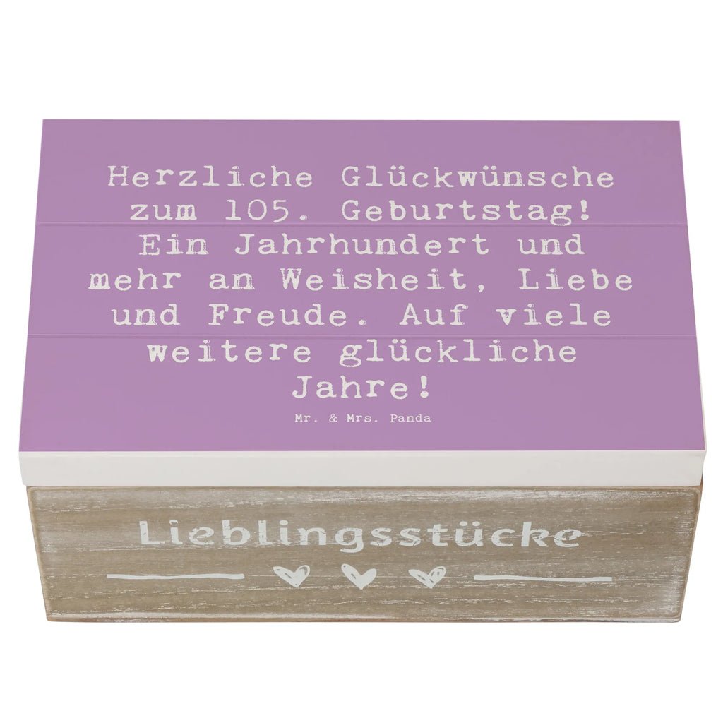 Wooden chest Saying Herzliche Glückwünsche zum 105. Geburtstag! Ein Jahrhundert und mehr an Weisheit, Liebe und Freude. Auf viele weitere glückliche Jahre! Geschenkdose, Holzkiste, Dekokiste, Truhe, Aufbewahrungsbox, Schatzkiste, Schatulle, Erinnerungskiste, XXL, Kiste, Erinnerungsbox, Geschenkbox, Geburtstag, Geburtstagsgeschenk, Geschenk
