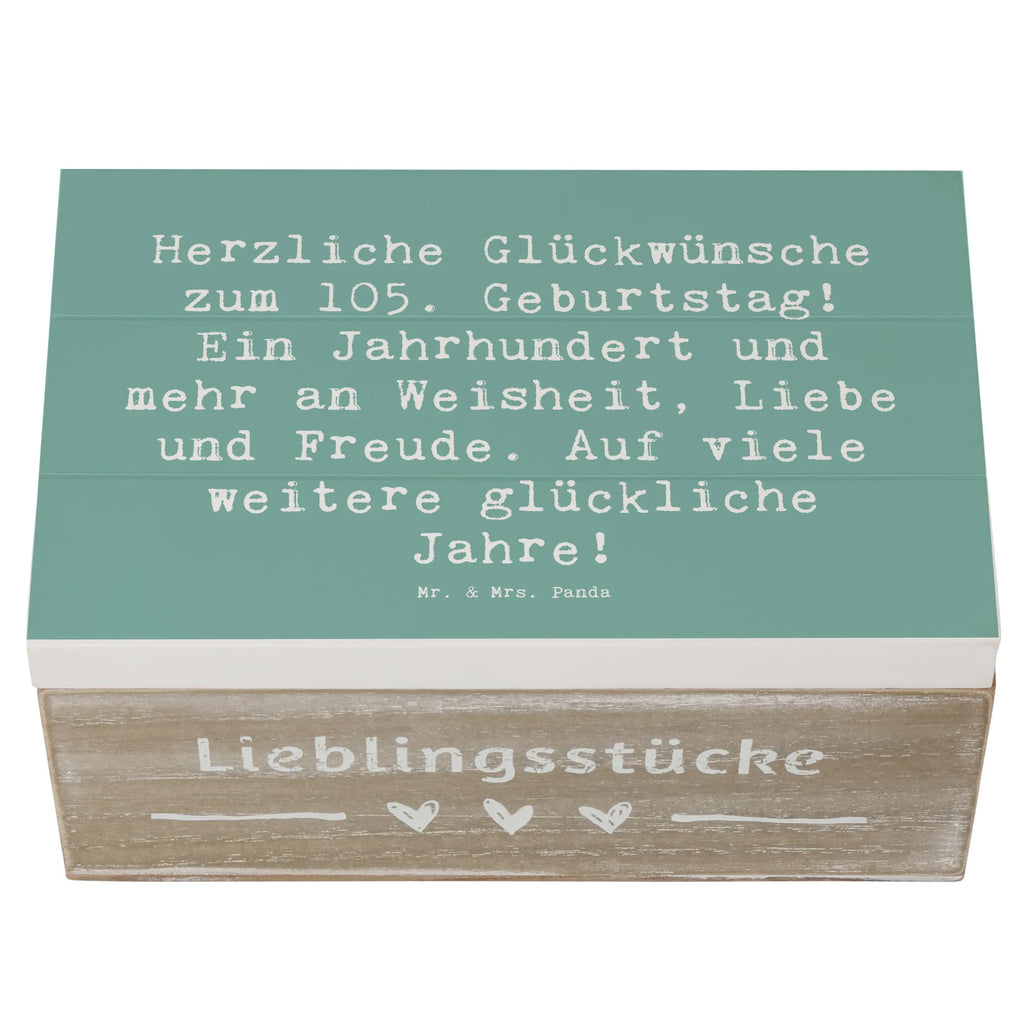 Wooden chest Saying Herzliche Glückwünsche zum 105. Geburtstag! Ein Jahrhundert und mehr an Weisheit, Liebe und Freude. Auf viele weitere glückliche Jahre! Geschenkdose, Holzkiste, Dekokiste, Truhe, Aufbewahrungsbox, Schatzkiste, Schatulle, Erinnerungskiste, XXL, Kiste, Erinnerungsbox, Geschenkbox, Geburtstag, Geburtstagsgeschenk, Geschenk