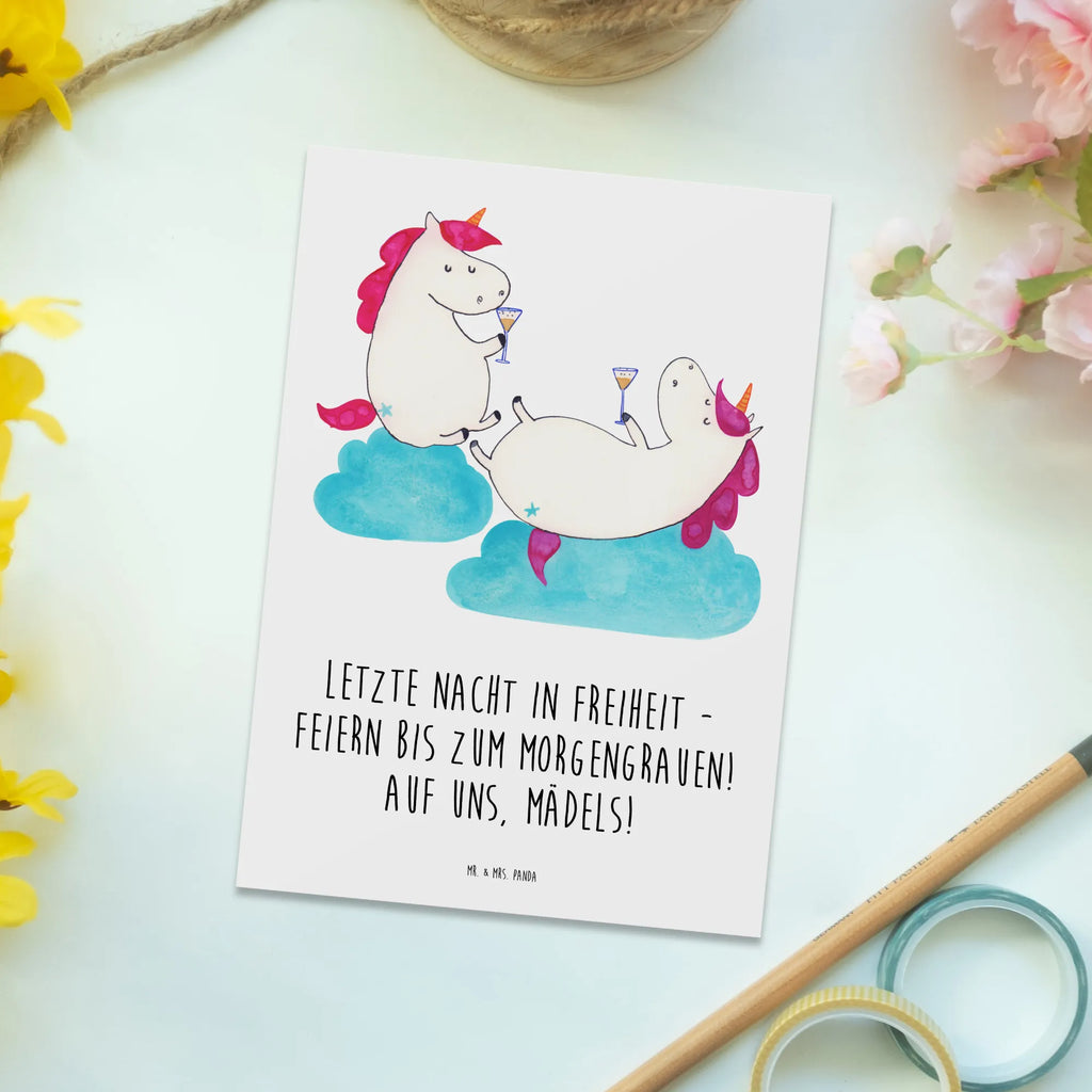 Postcard Letzte Nacht in Freiheit - Feiern bis zum Morgengrauen! Auf uns, Mädels! Einladung, Postkarte, Grußkarte, Karte, Ansichtskarten, Einladung Geburtstag, Ansichtskarte, Einladungskarten Geburtstag, Einladungskarte, Dankeskarte, Geschenkkarte, Geburtstagskarte, Hochzeit, Hochzeitsgeschenk, Ehe, Hochzeitsfeier, Trauung, Trauungsgeschenk, Hochzeitskarte, Verlobungsfeier, Verlobungsgeschenk, Hochzeitsgeschenkideen, Hochzeitsgeschenke für Brautpaar